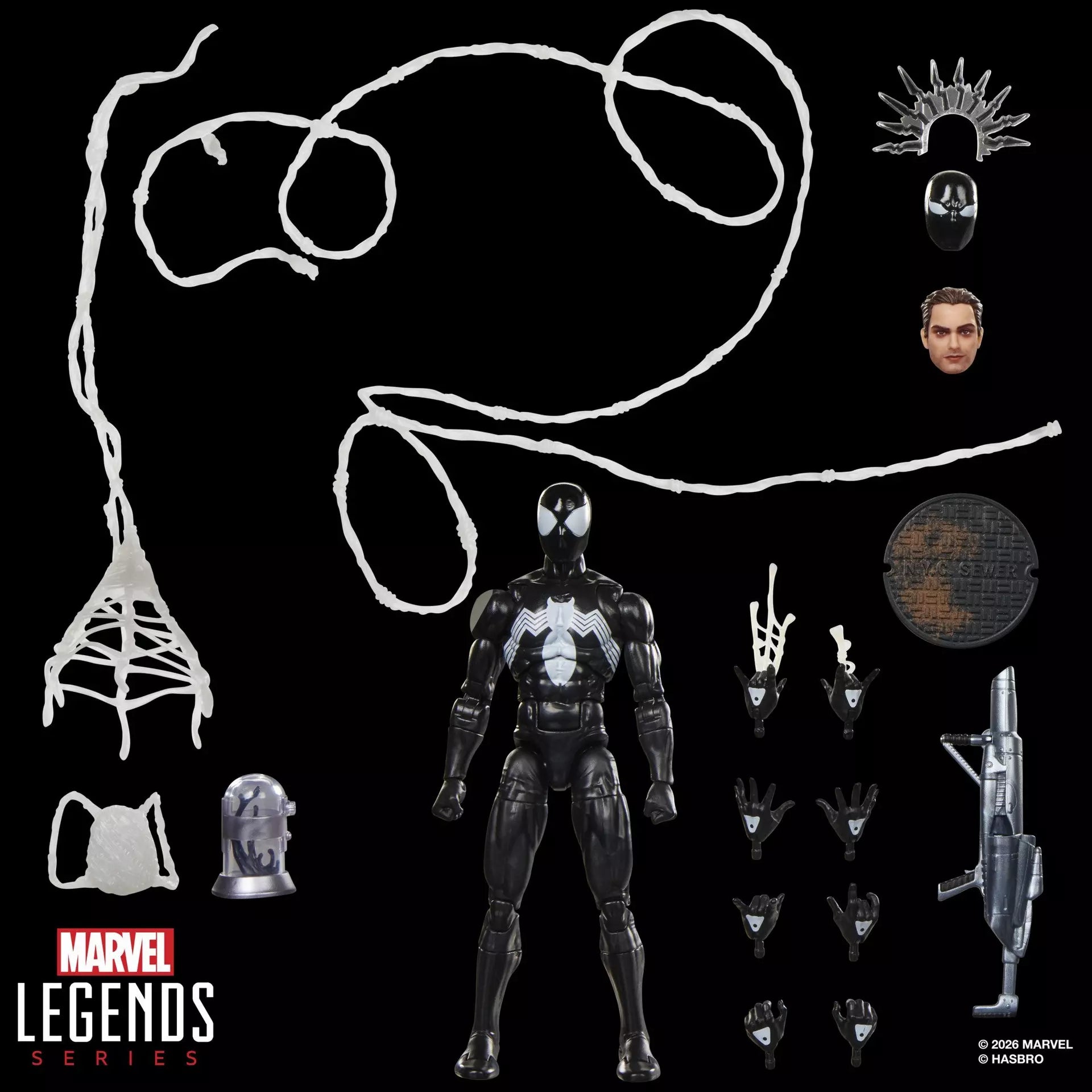 Hasbro Marvel Legends Maximum Series Symbiote Spider-Man Action Figure