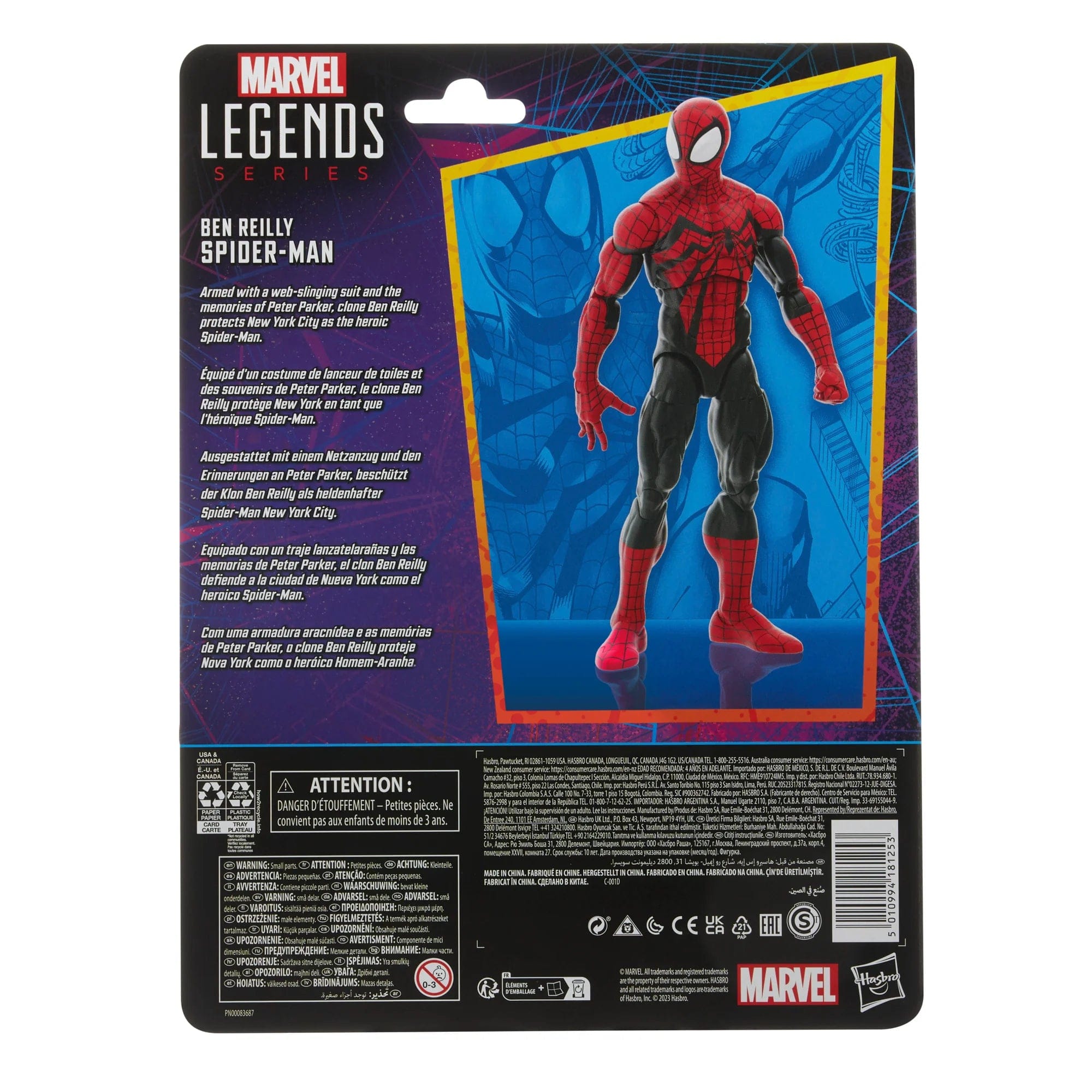Hasbro Marvel Legends Series Ben Reilly Spider-Man Action Figure