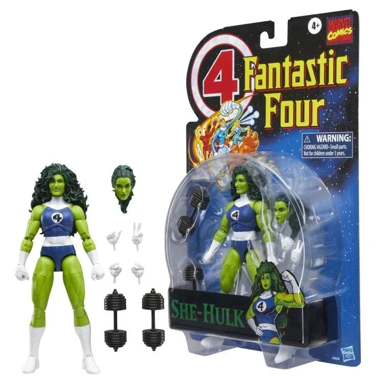 Hasbro Marvel Legends Series Fantastic Four Retro Collection She-Hulk Action Figure
