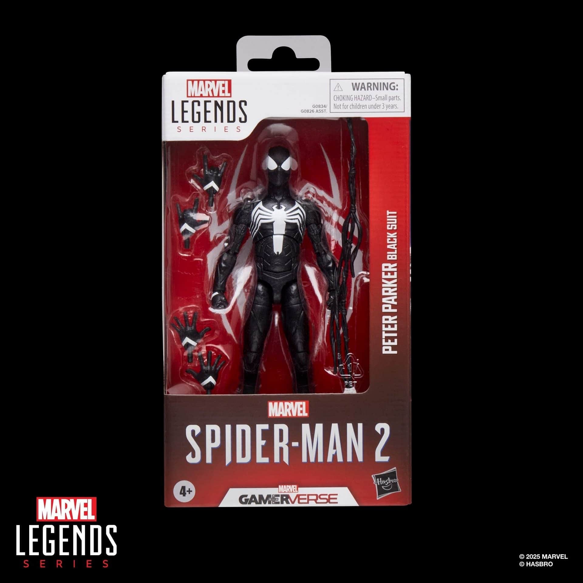 Hasbro Marvel Legends Series Gamerverse Peter Parker Black Suit Action Figure