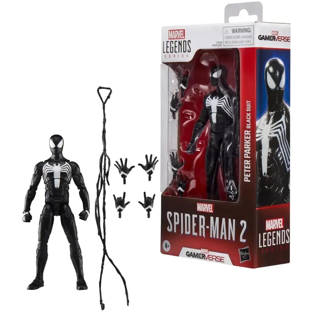 Hasbro Marvel Legends Series Gamerverse Peter Parker Black Suit Action Figure