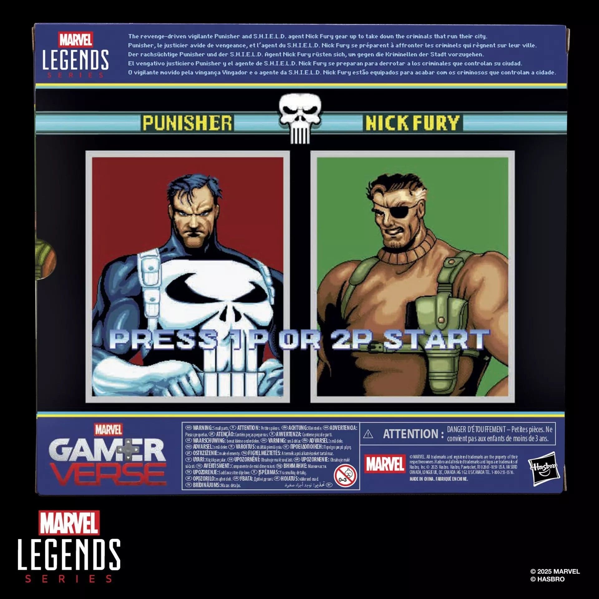 Hasbro Marvel Legends Series Gamerverse Punisher and Nick Fury Action Figure Two-Pack