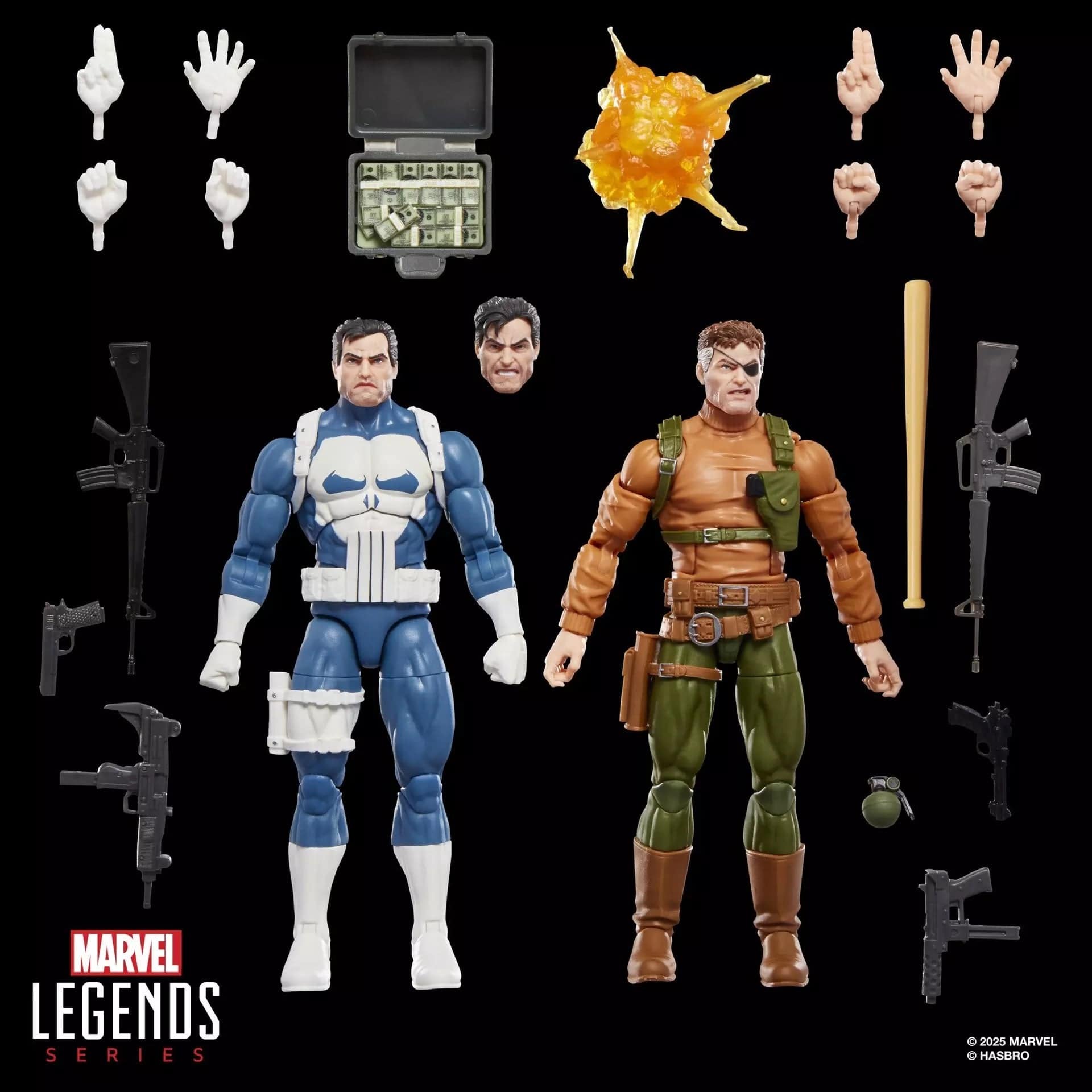 Hasbro Marvel Legends Series Gamerverse Punisher and Nick Fury Action Figure Two-Pack