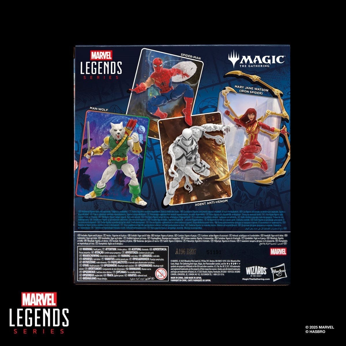 Hasbro Marvel Legends Series Magic: The Gathering Battle-Damaged Spider-Man Action Figure and Card