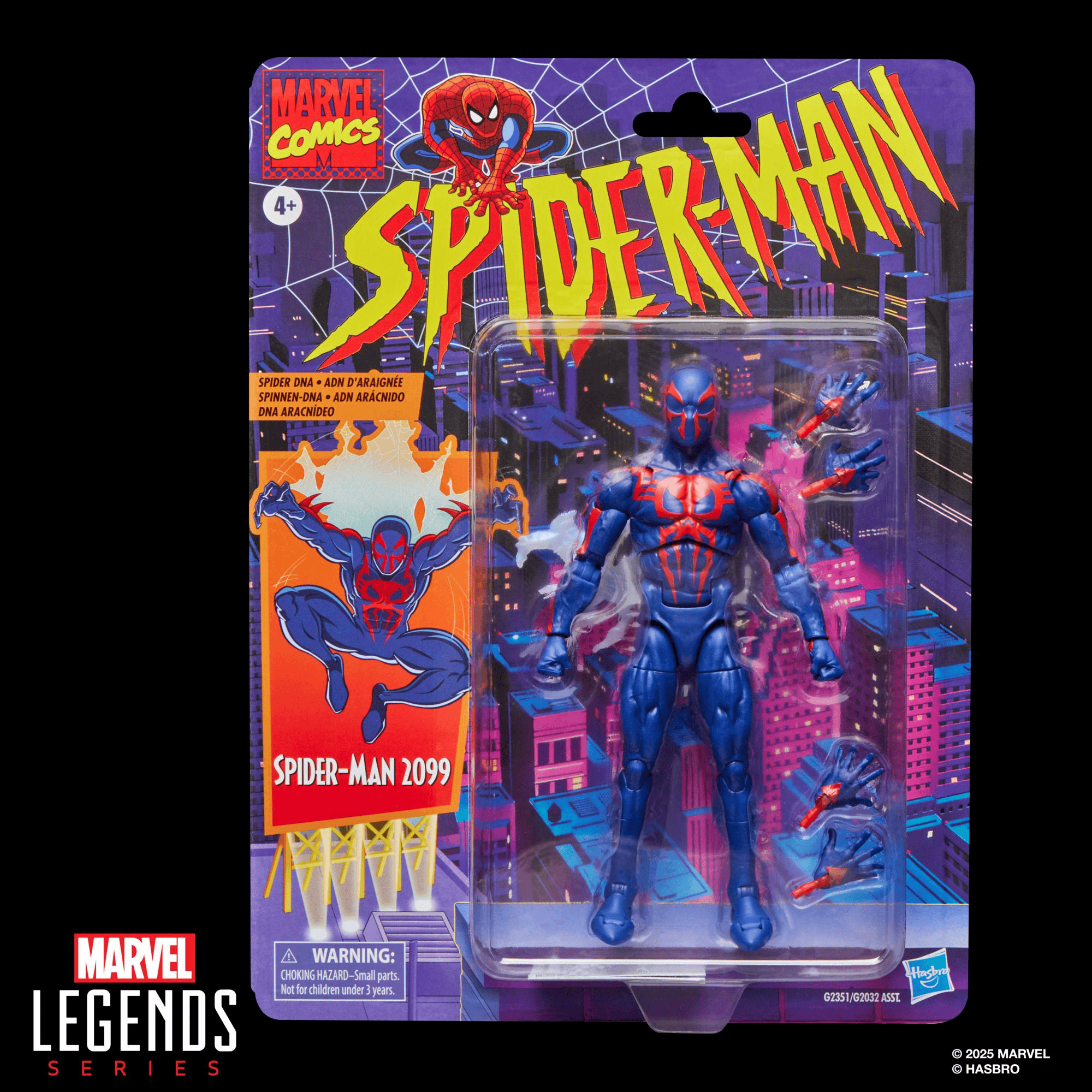 Hasbro Marvel Legends Series Retro Card Spider-Man 2099 Action Figure