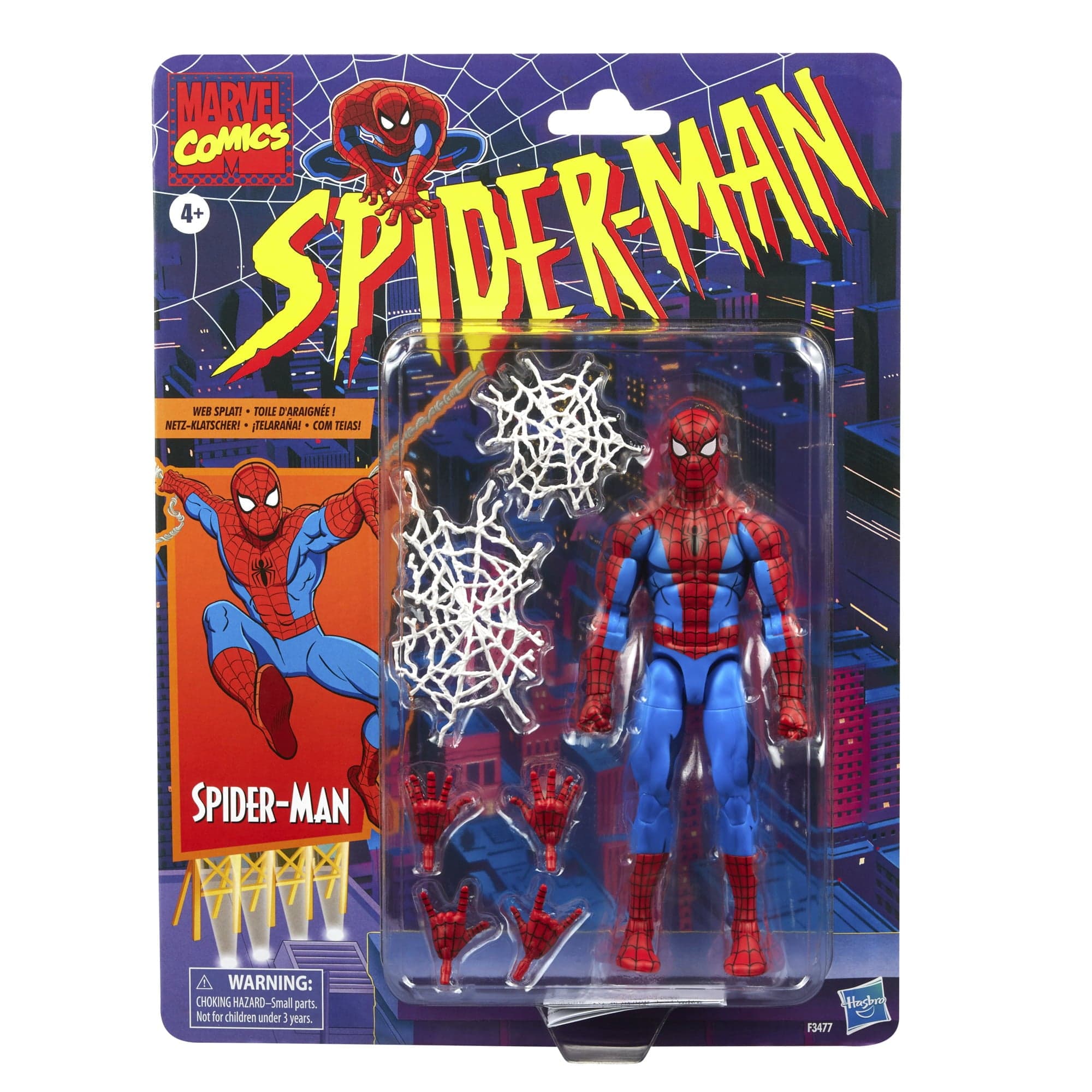 Hasbro Marvel Legends Series Retro Spider-Man Cel Shaded Action Figure