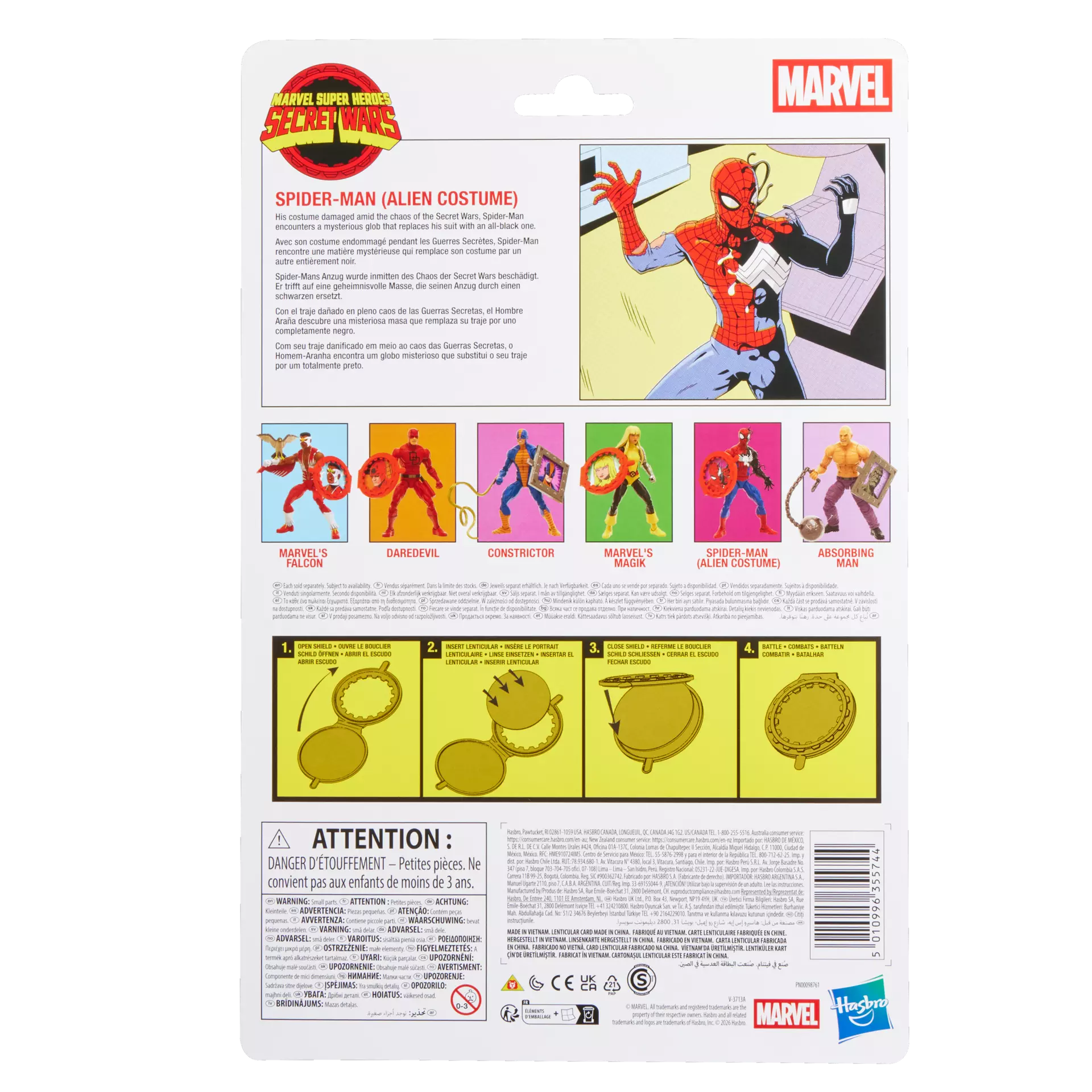 Hasbro Marvel Legends Series Secret Wars Spider-Man (Alien Costume) Action Figure