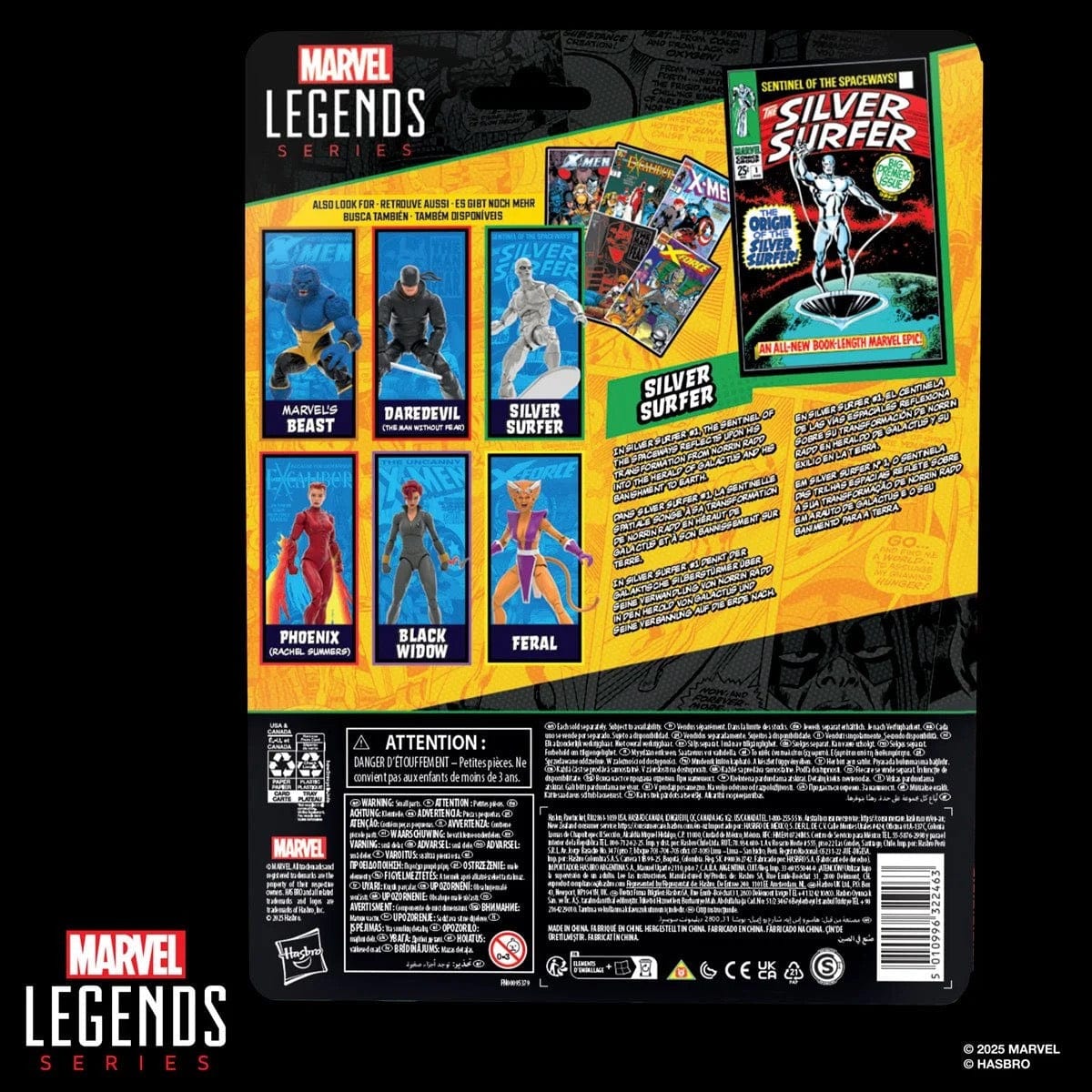 Hasbro Marvel Legends Series Silver Surfer #1 (1968) Silver Surfer Action Figure