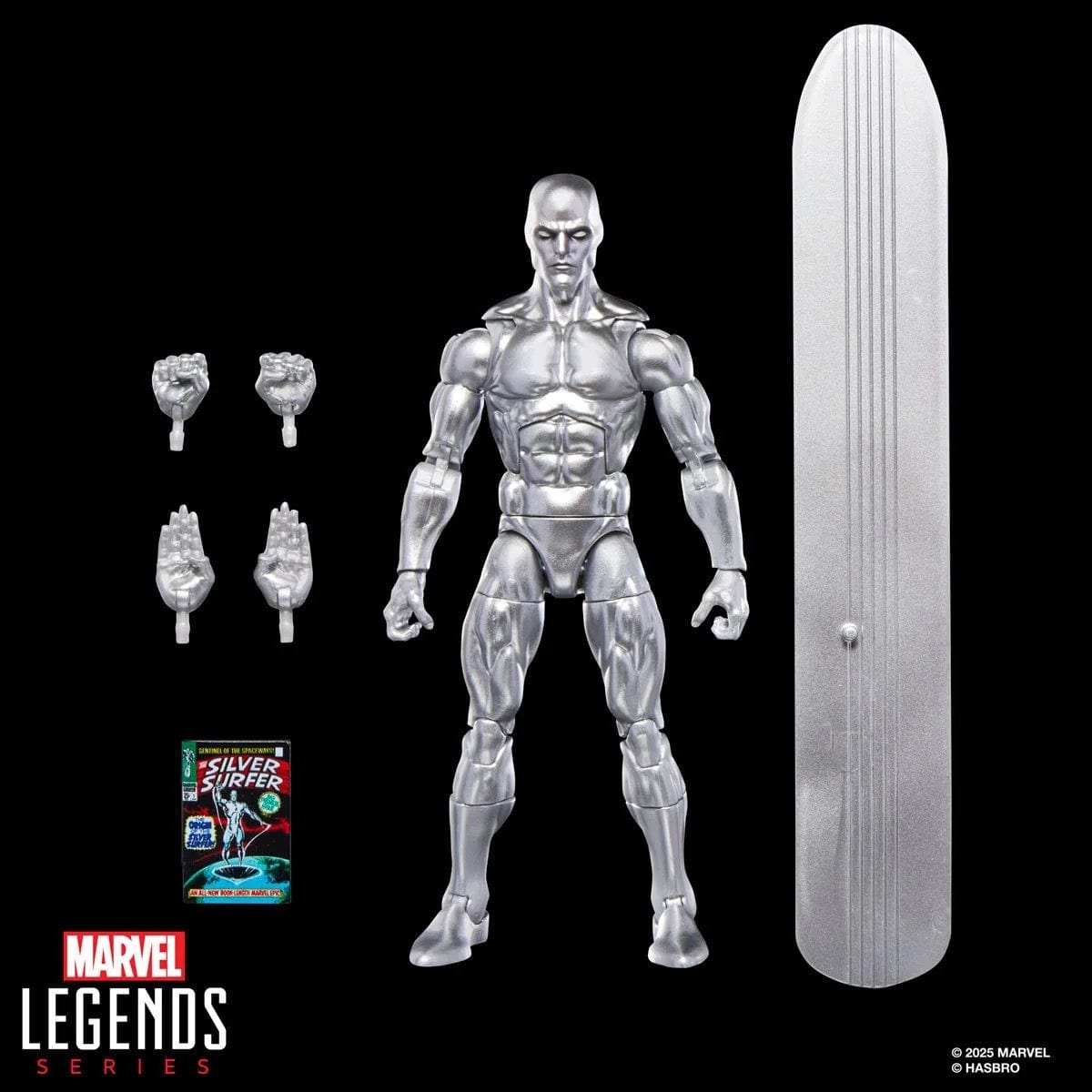 Hasbro Marvel Legends Series Silver Surfer #1 (1968) Silver Surfer Action Figure