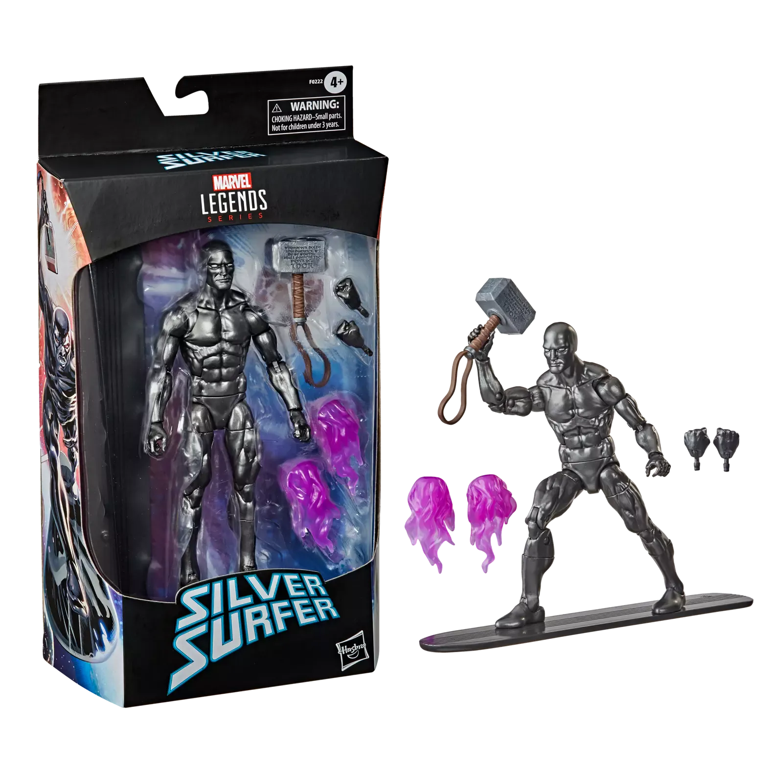 Hasbro Marvel Legends Series Silver Surfer With Mjolnir Action Figure