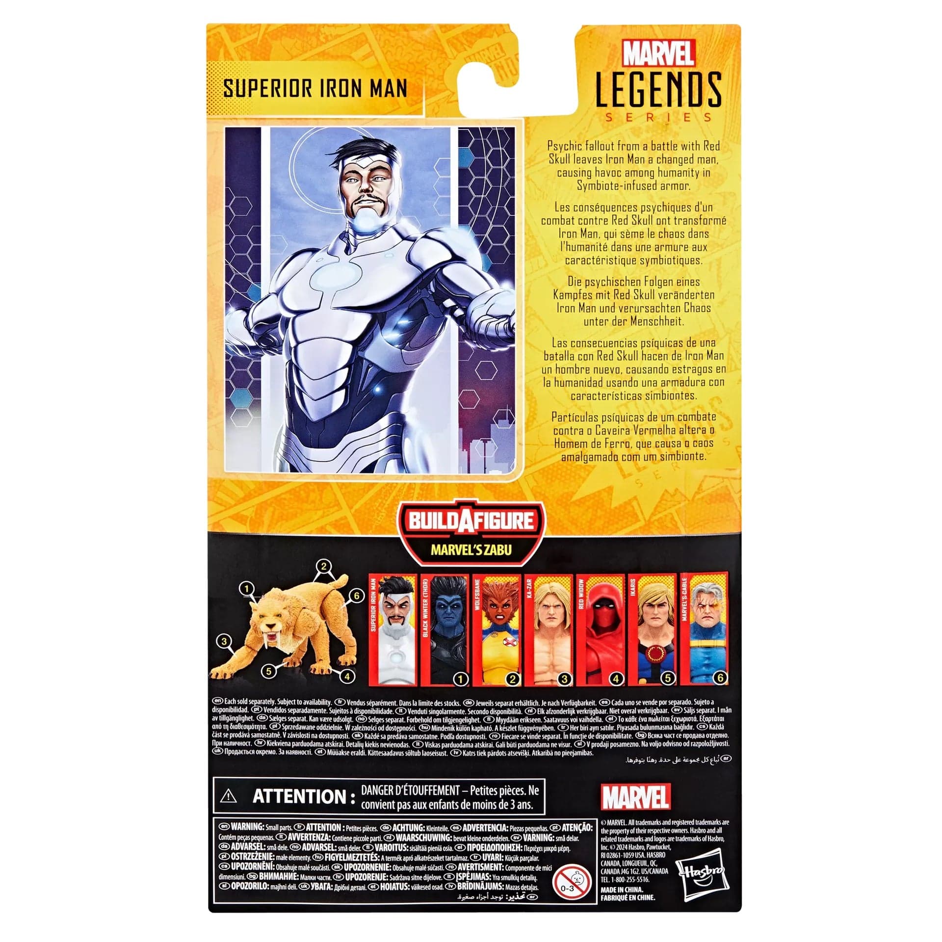 Hasbro Marvel Legends Series Superior Iron Man Action Figure (Zabu Build-A-Figure)
