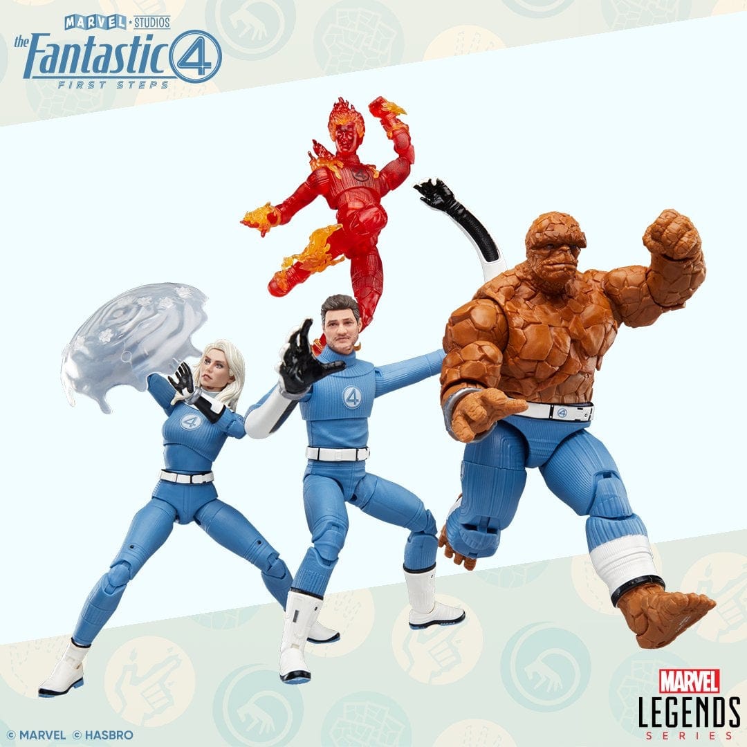 Hasbro Marvel Legends Series The Fantastic Four: First Steps Set of 6 Action Figures