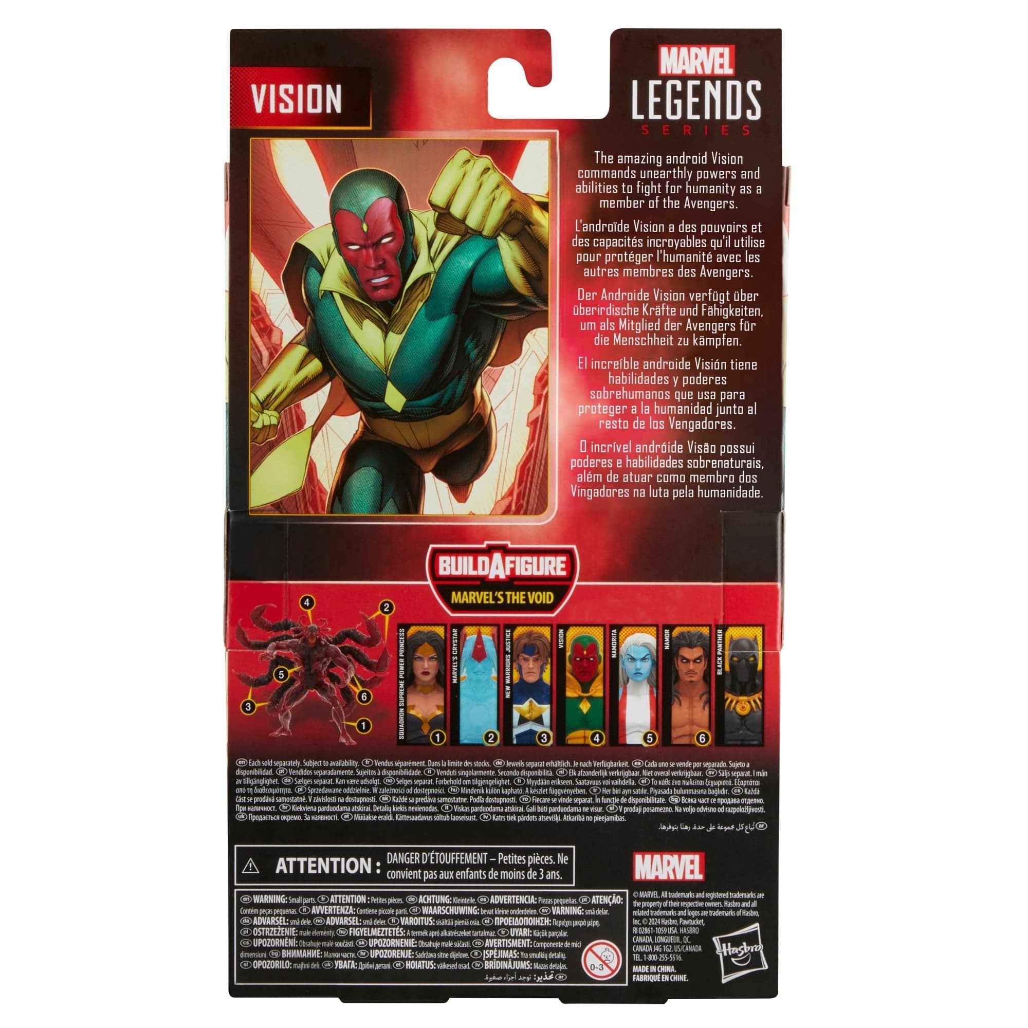 Hasbro Marvel Legends Series Vision Action Figure (The Void Build-A-Figure)