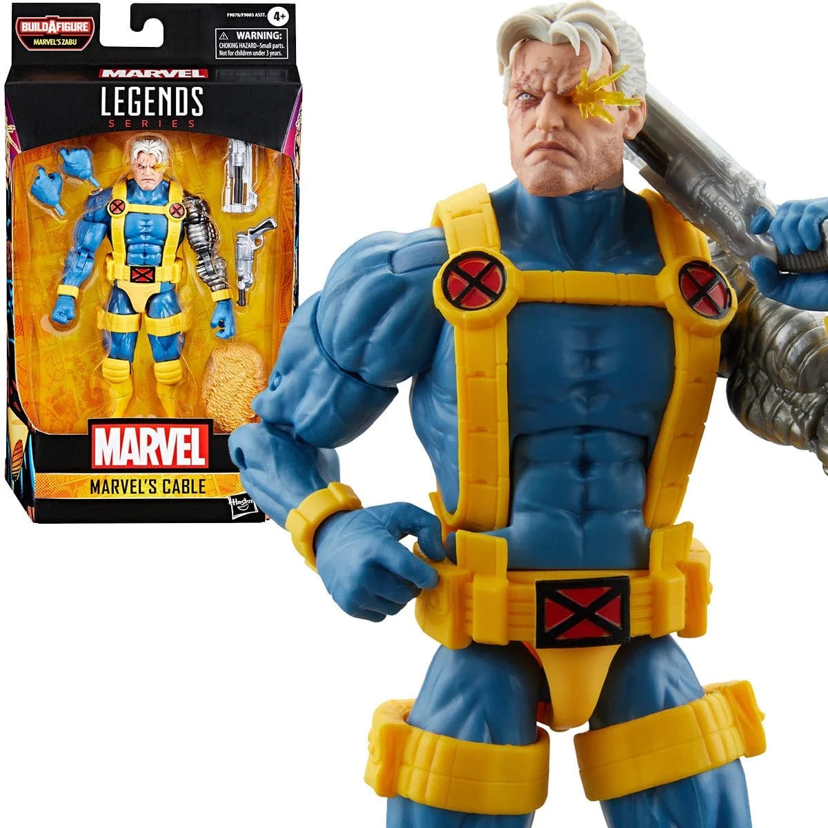 Hasbro Marvel Legends Series X-Men Cable Action Figure (Zabu Build-A-Figure)