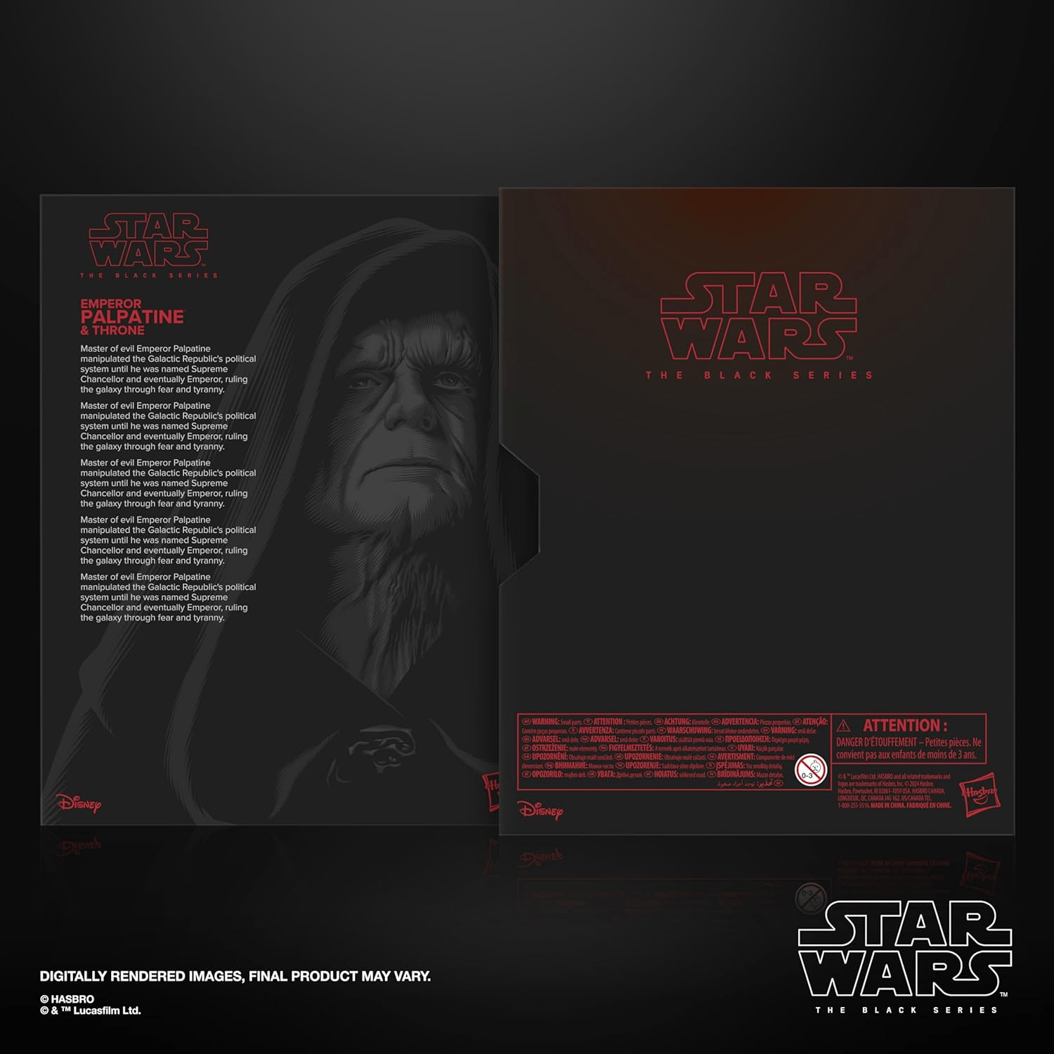 Hasbro Star Wars The Black Series Emperor Palpatine and Throne Deluxe Action Figure