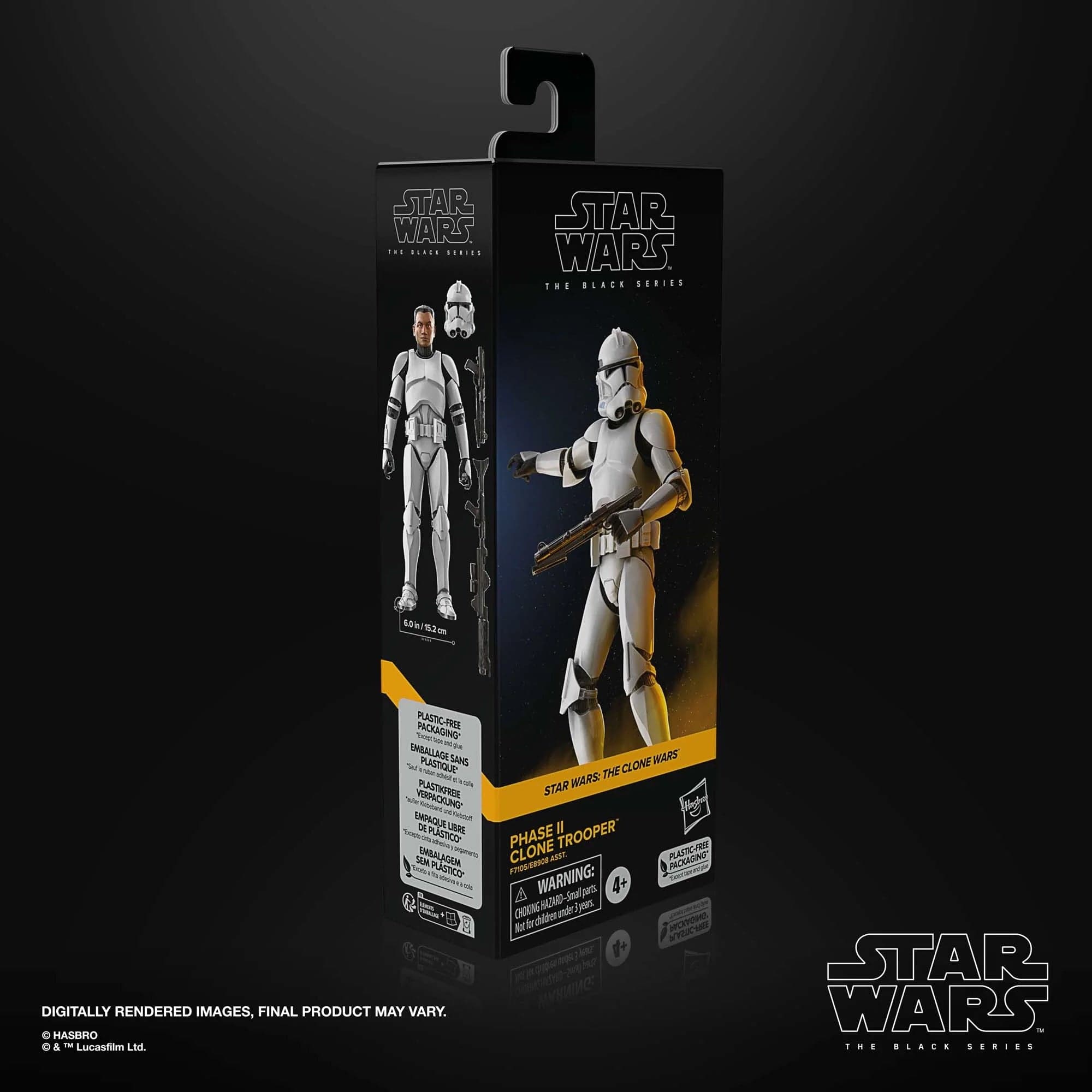 Hasbro Star Wars The Black Series Phase II Clone Trooper Action Figure