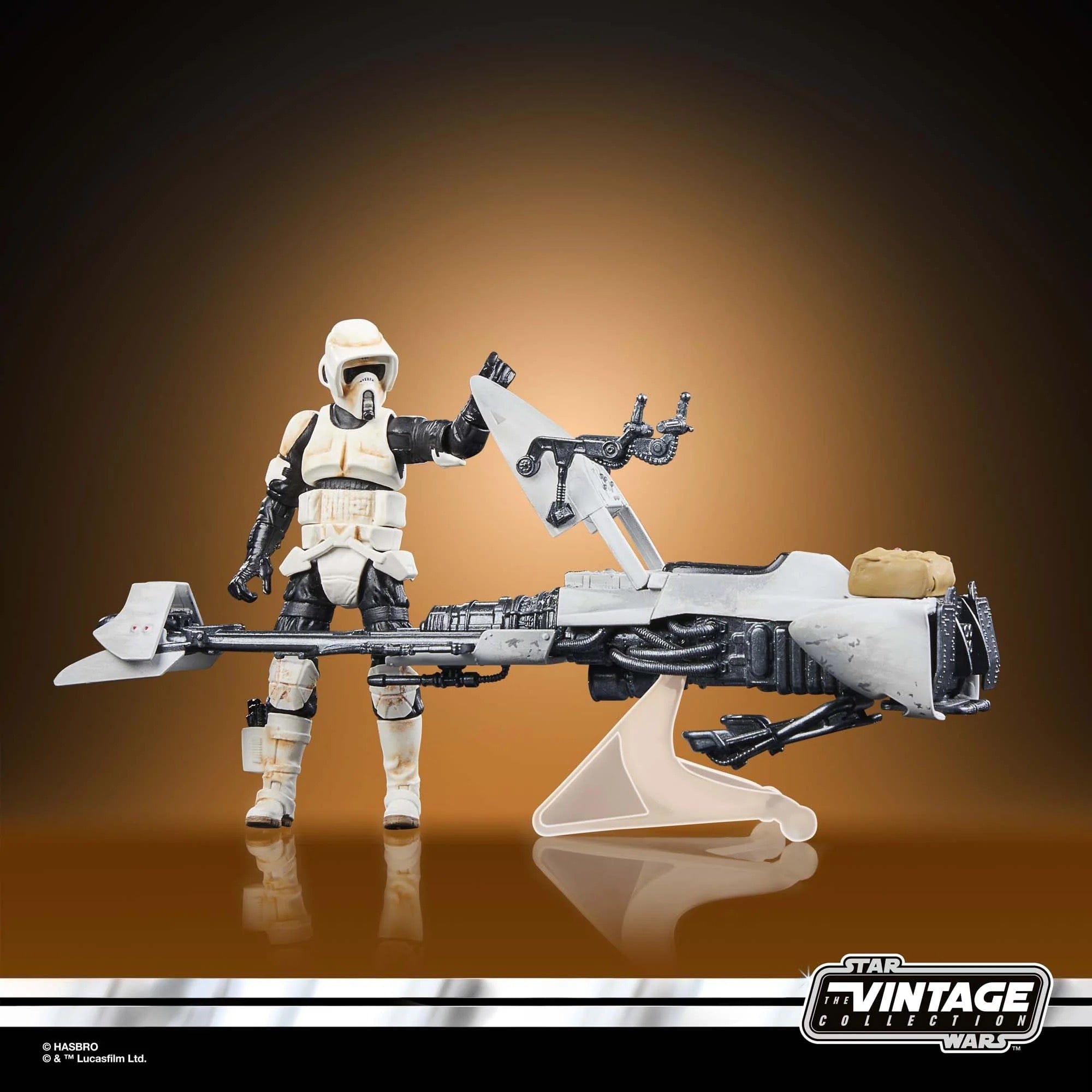 Hasbro Star Wars The Vintage Collection The Mandalorian Speeder Bike with Scout Trooper & Grogu