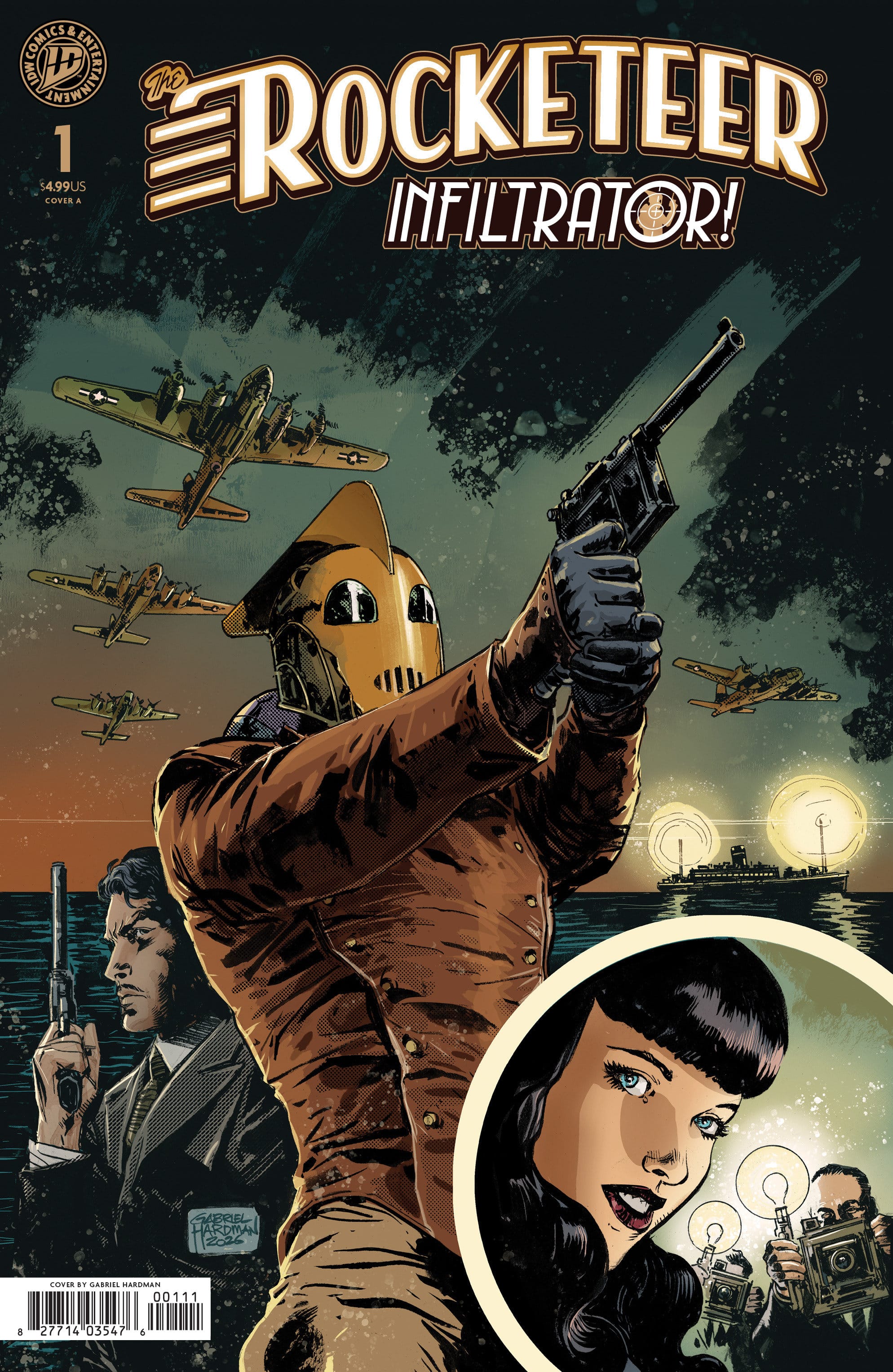 IDW Publishing The Rocketeer: Infiltrator! #1 Cover A Gabriel Hardman