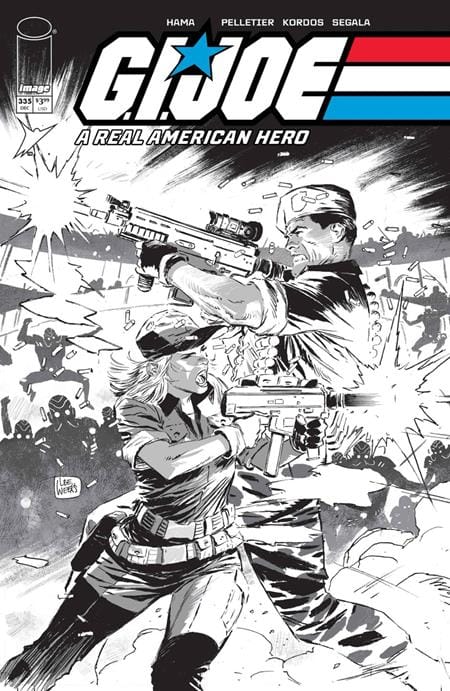 Image Comics G.I. Joe: A Real American Hero #335 Cover B Lee Weeks Black & White Variant