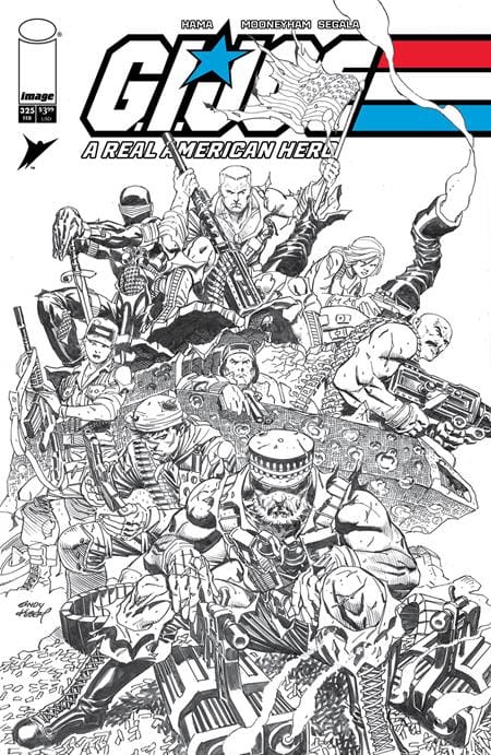 Image Comics Gi Joe A Real American Hero #325 Cover B Andy Kubert B&W Variant