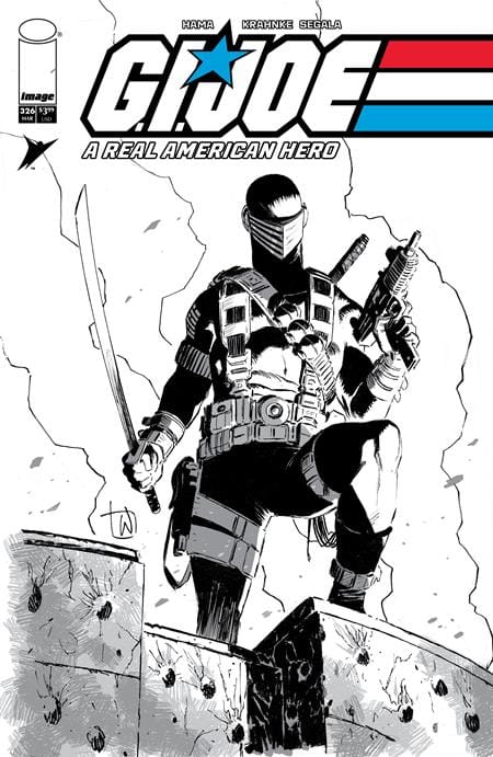 Image Comics GI Joe A Real American Hero #326 Cover B Lee Weeks B&W Variant