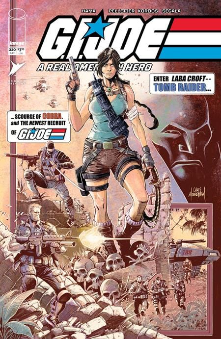 Image Comics GI Joe A Real American Hero #330 Second Printing Lara Croft Tomb Raider