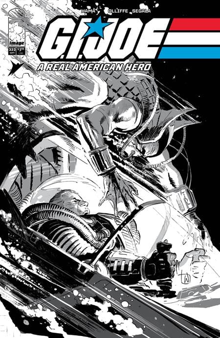 Image Comics GI Joe A Real American Hero #332 Cover B Lee Weeks B&W Variant