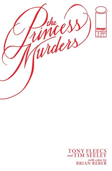 Image Comics The Princess Murders #1 Cover E Blank Sketch Variant