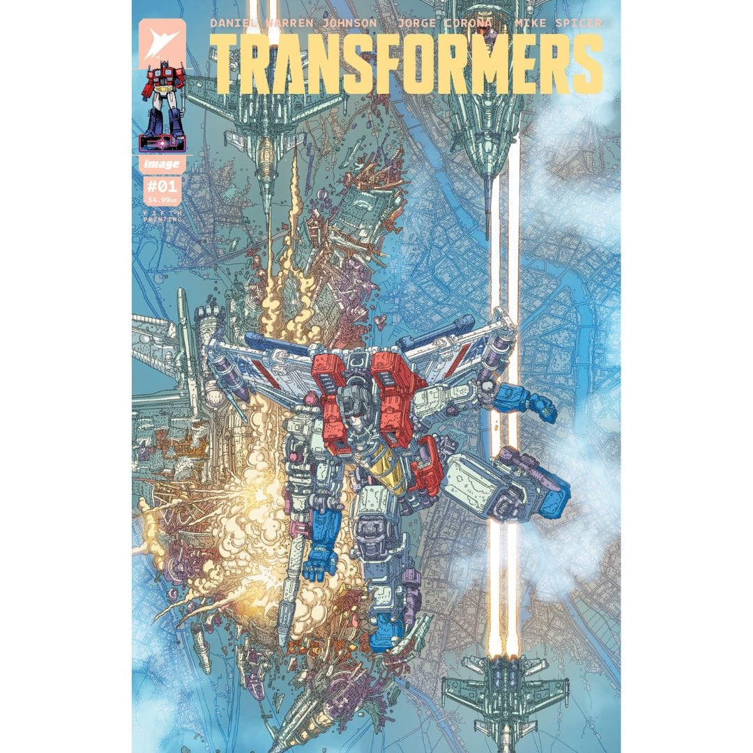 Image Comics Transformers #1 Fifth Printing Cover A B Set