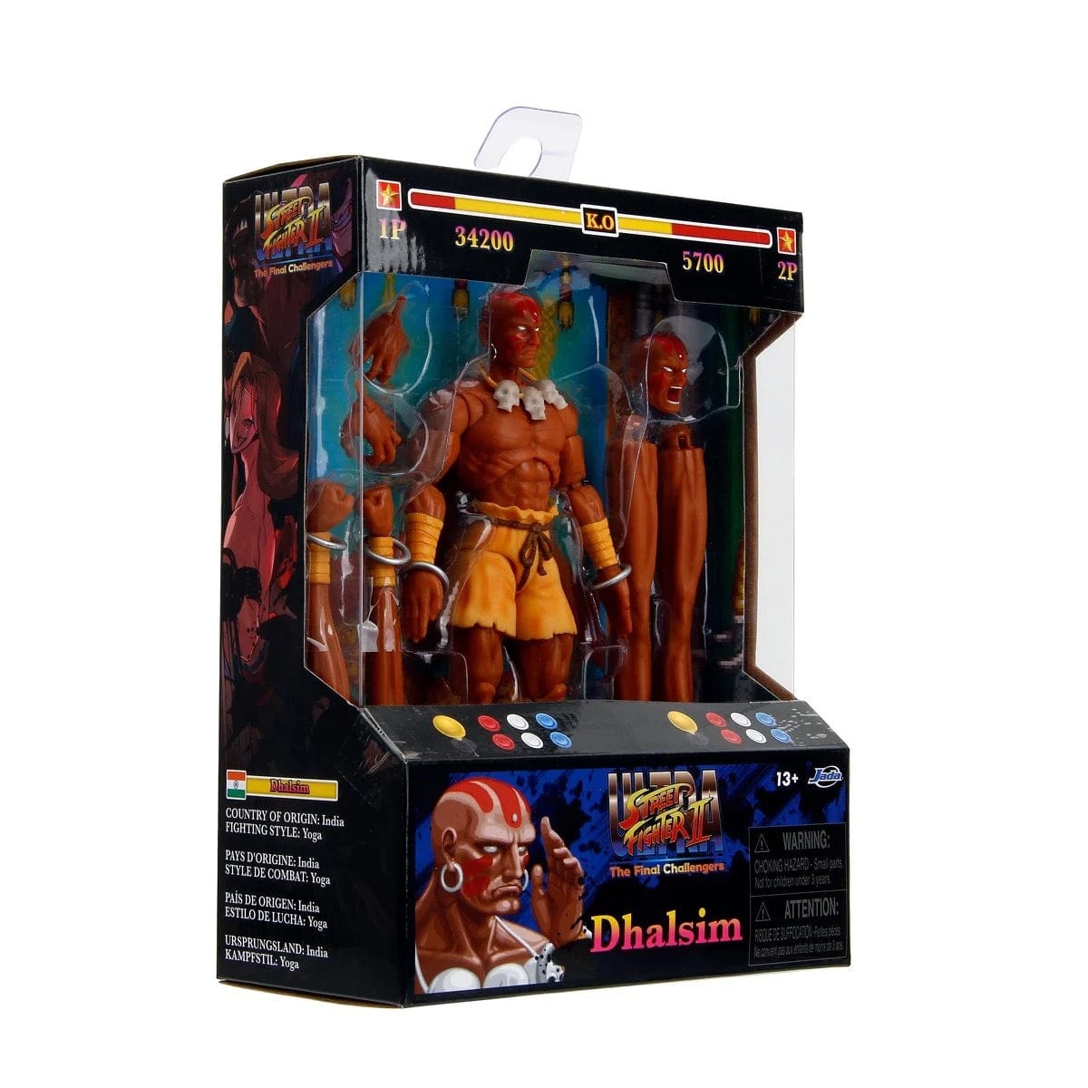Jada Toys Ultra Street Fighter II: The Final Challengers Dhalsim Action Figure
