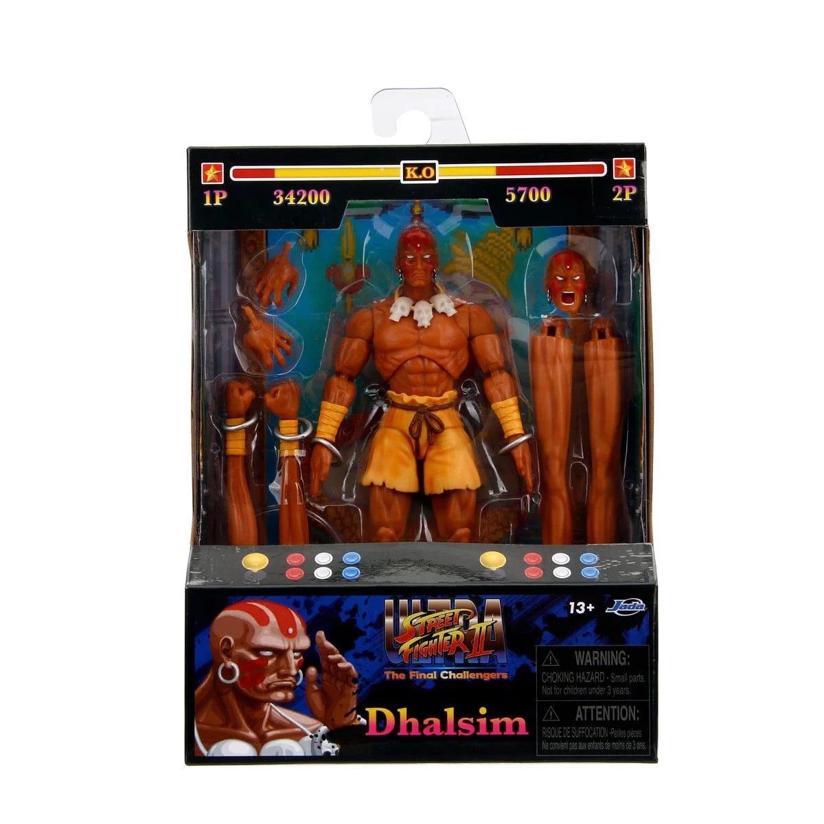Jada Toys Ultra Street Fighter II: The Final Challengers Dhalsim Action Figure