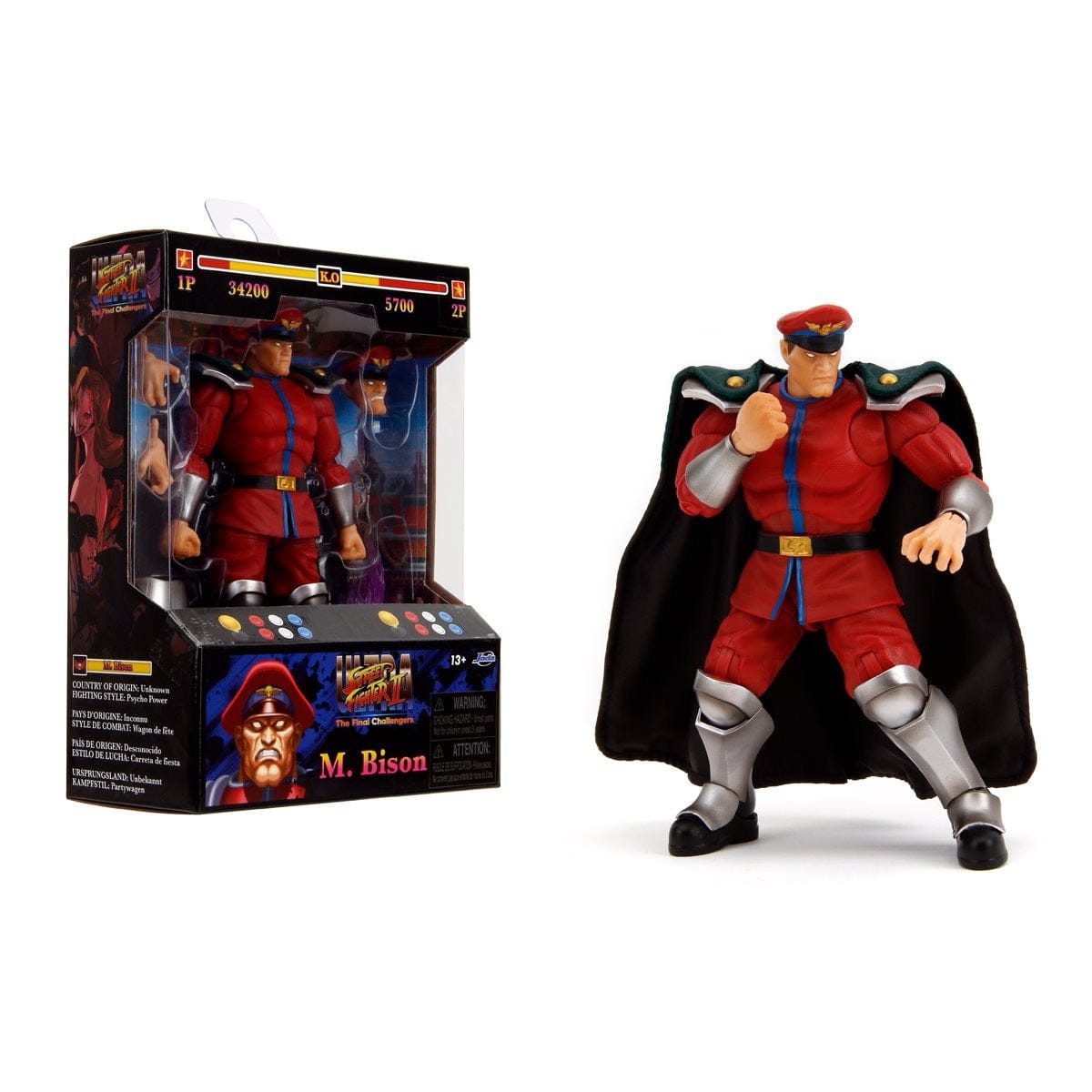 Jada Toys Ultra Street Fighter II: The Final Challengers M. Bison Action Figure