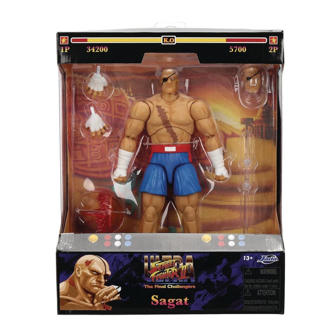 Jada Toys Ultra Street Fighter II: The Final Challengers Sagat Action Figure
