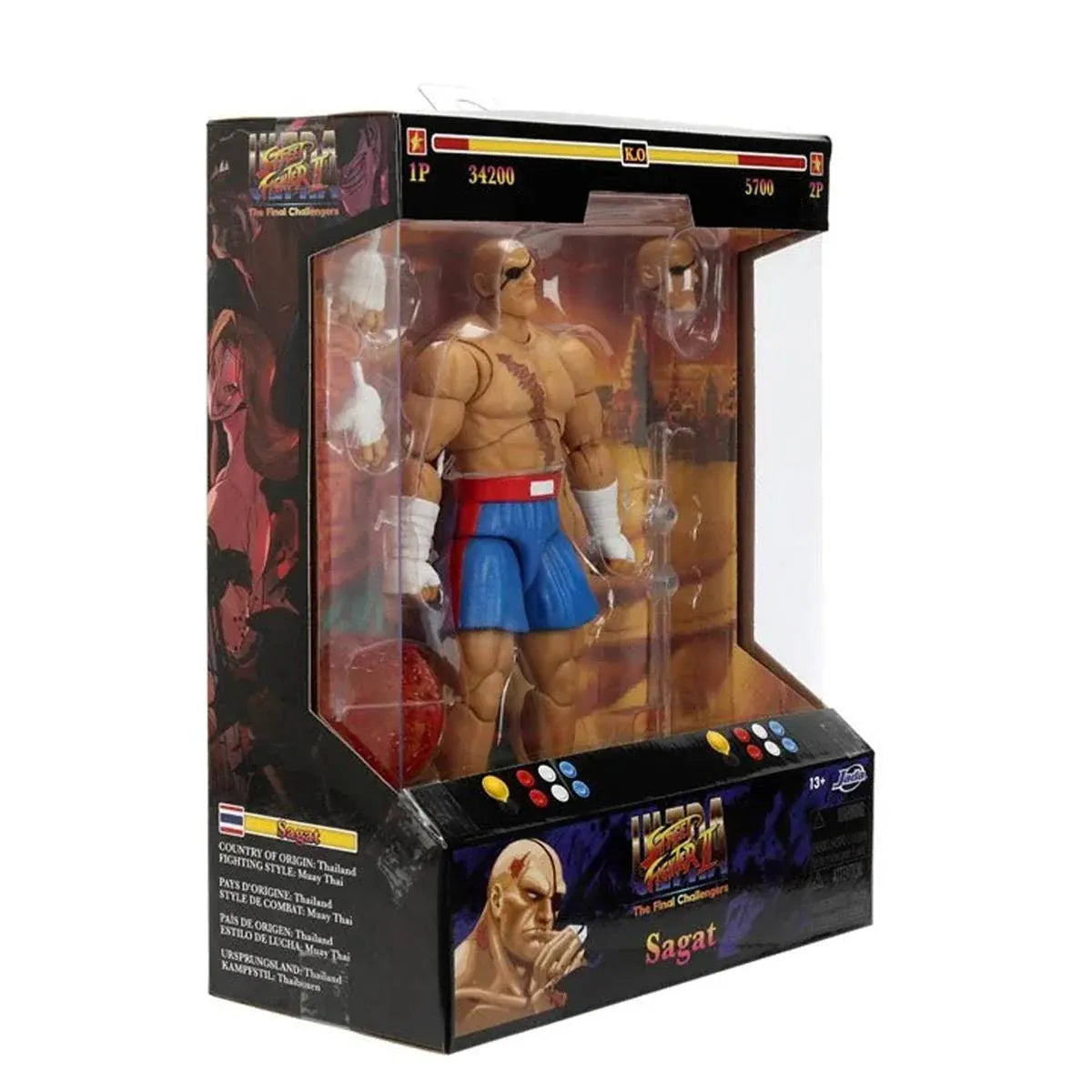 Jada Toys Ultra Street Fighter II: The Final Challengers Sagat Action Figure