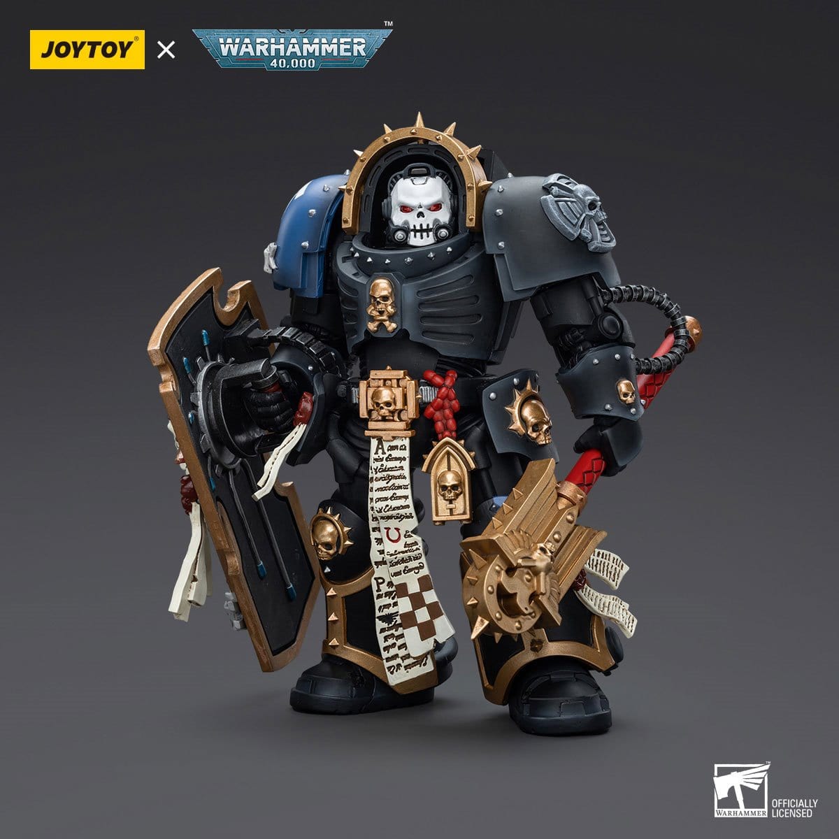 JOYTOY Warhammer 40,000 Ultramarine Chaplain in Terminator Armor 1:18 Scale Action Figure