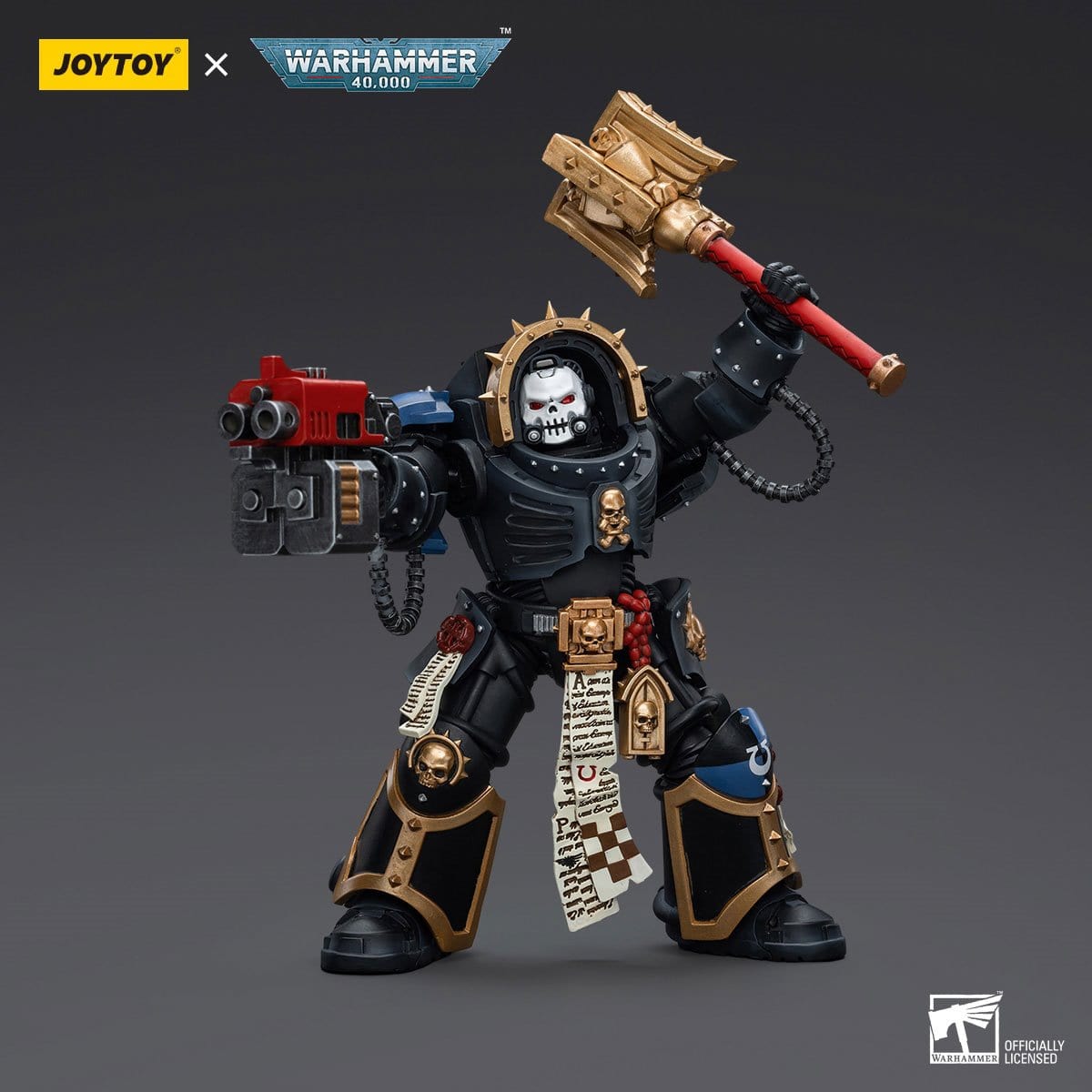 JOYTOY Warhammer 40,000 Ultramarine Chaplain in Terminator Armor 1:18 Scale Action Figure