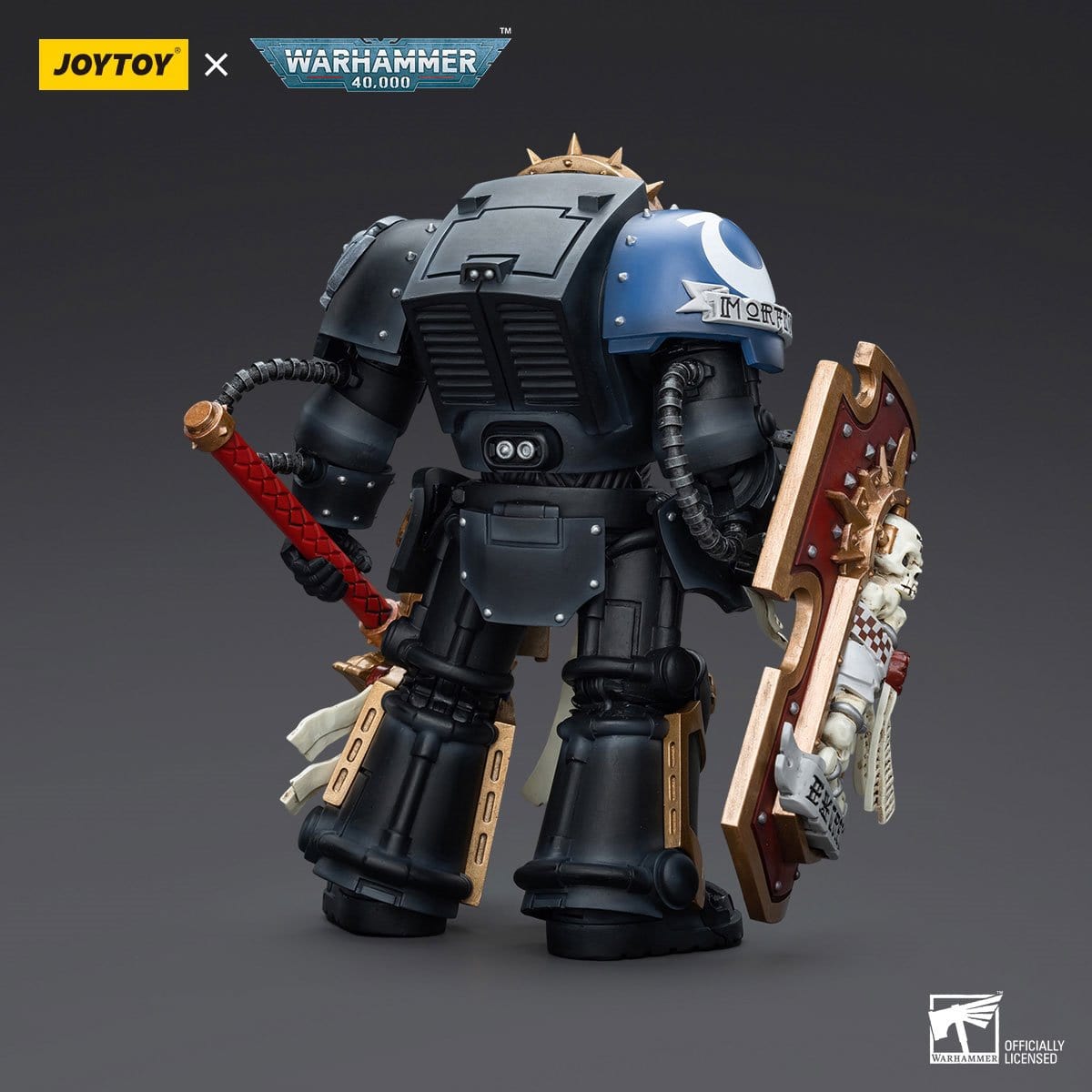 JOYTOY Warhammer 40,000 Ultramarine Chaplain in Terminator Armor 1:18 Scale Action Figure