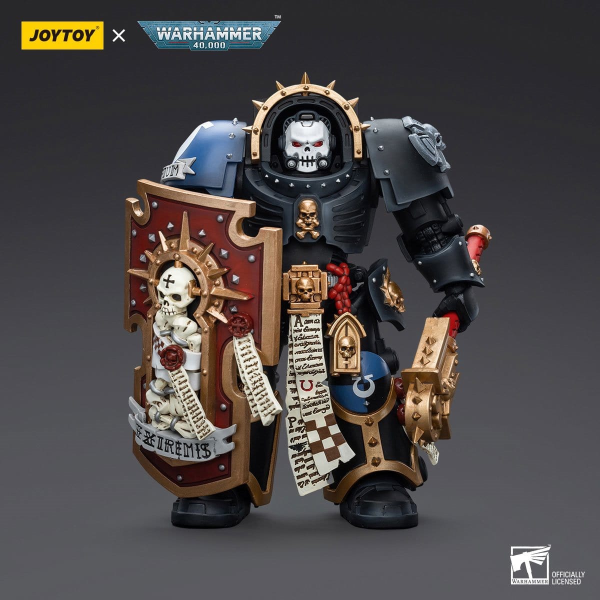 JOYTOY Warhammer 40,000 Ultramarine Chaplain in Terminator Armor 1:18 Scale Action Figure