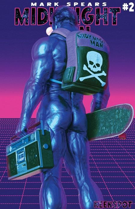 Keenspot Entertainment Mark Spears MidKnight Man #2 Cover E Mark Spears Electric Blue Variant