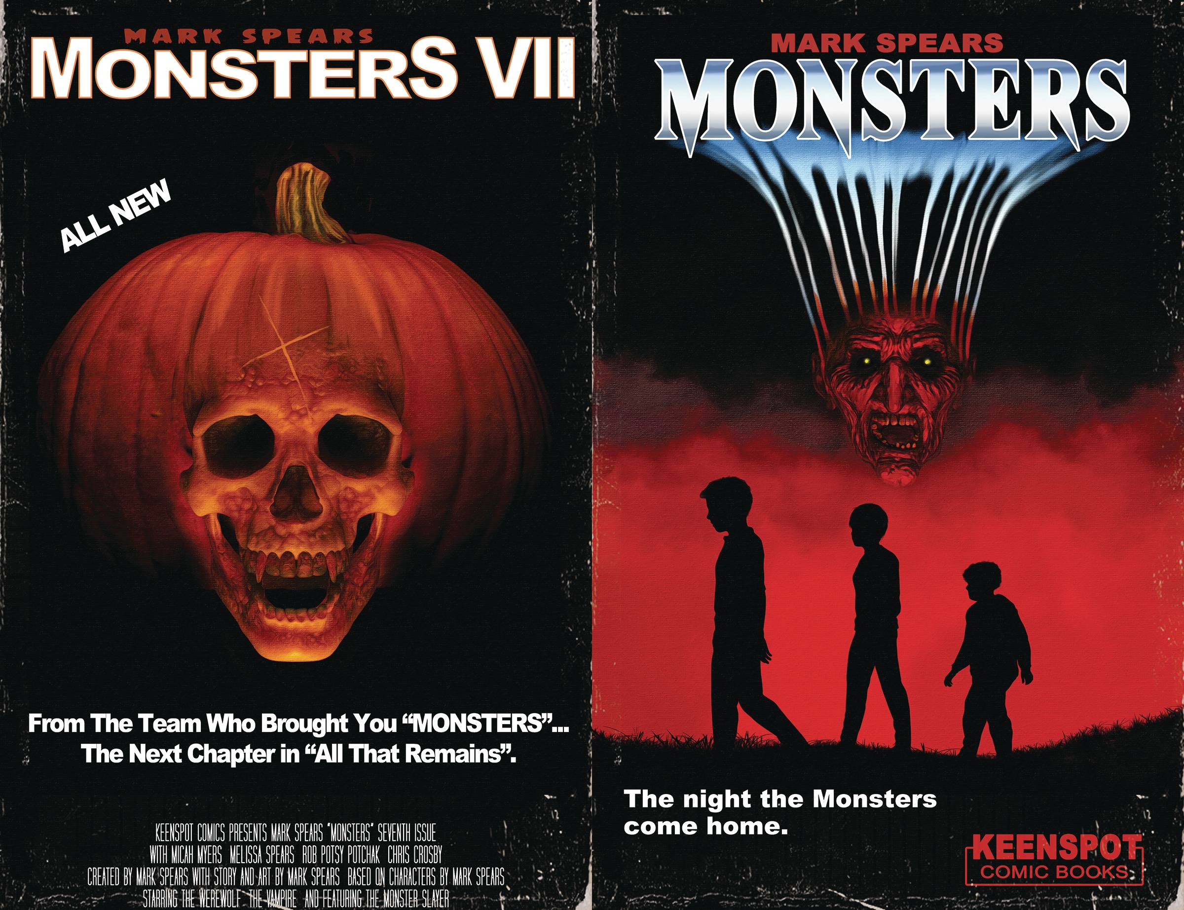 Keenspot Entertainment Mark Spears Monsters #7 Cover F Mark Spears Holofoil Halloween Flip