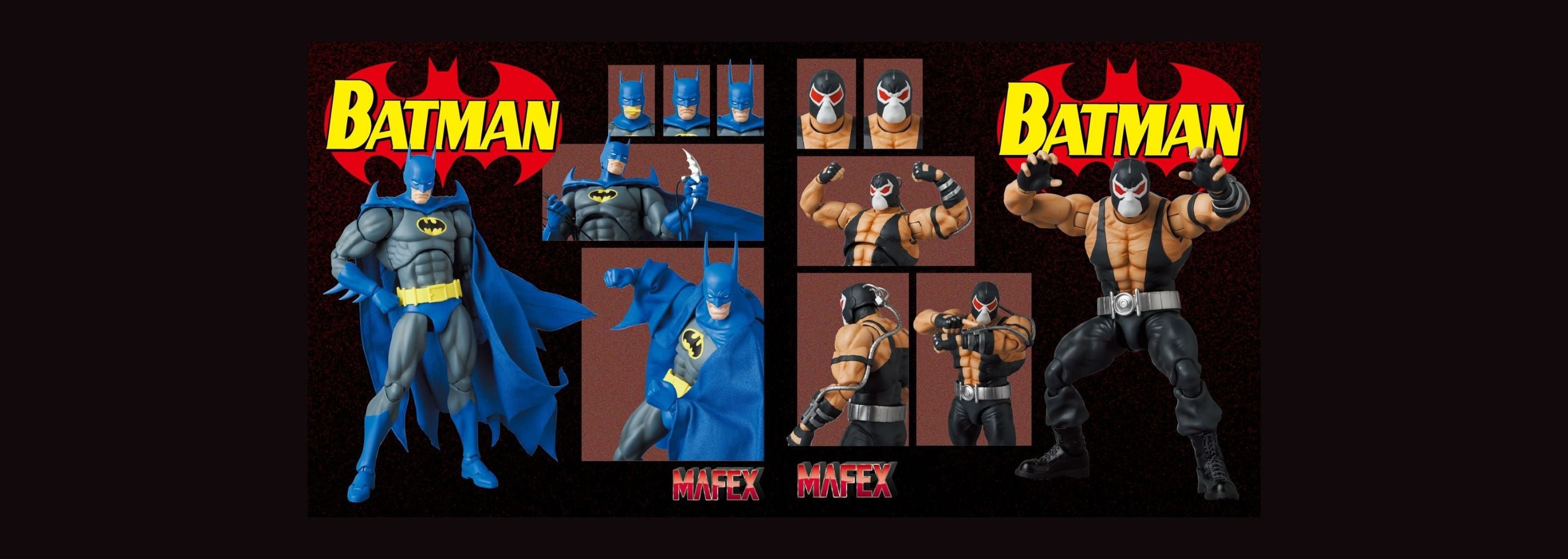 MAFEX Batman: KnightFall Knight Crusader Batman and Bane
