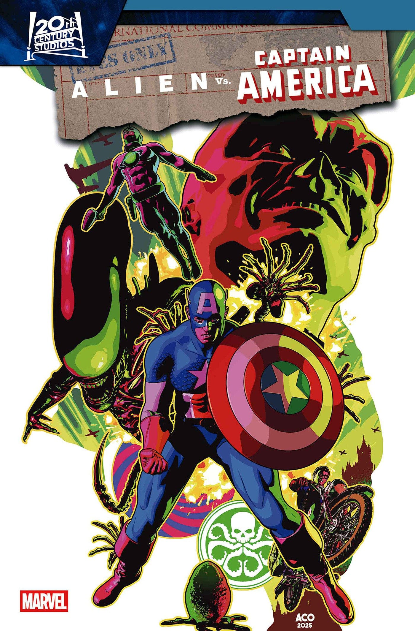 Marvel Comics Alien Vs. Captain America #3 Aco Variant