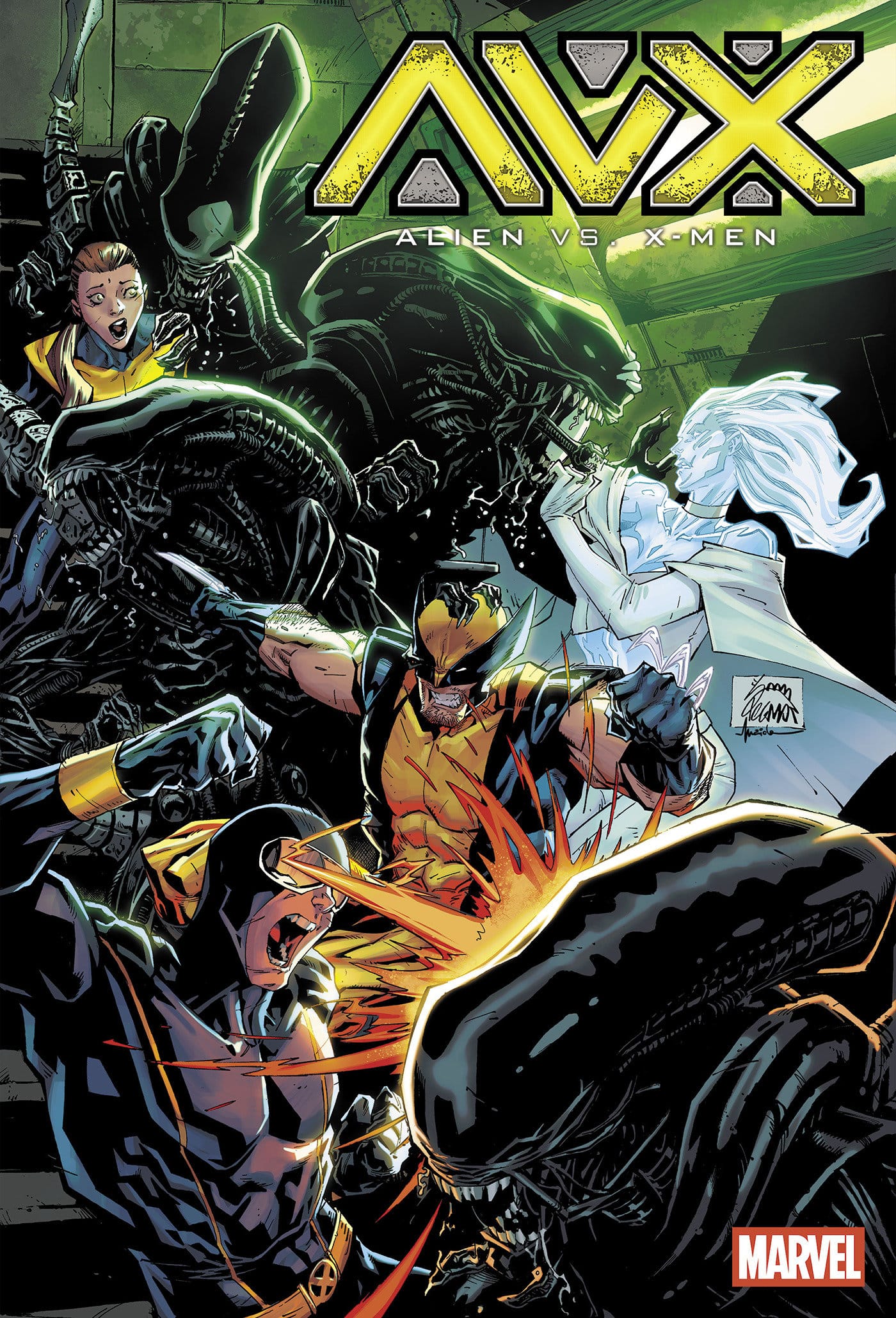 Marvel Comics Alien vs. X-Men #1 Main Cover Ryan Stegman