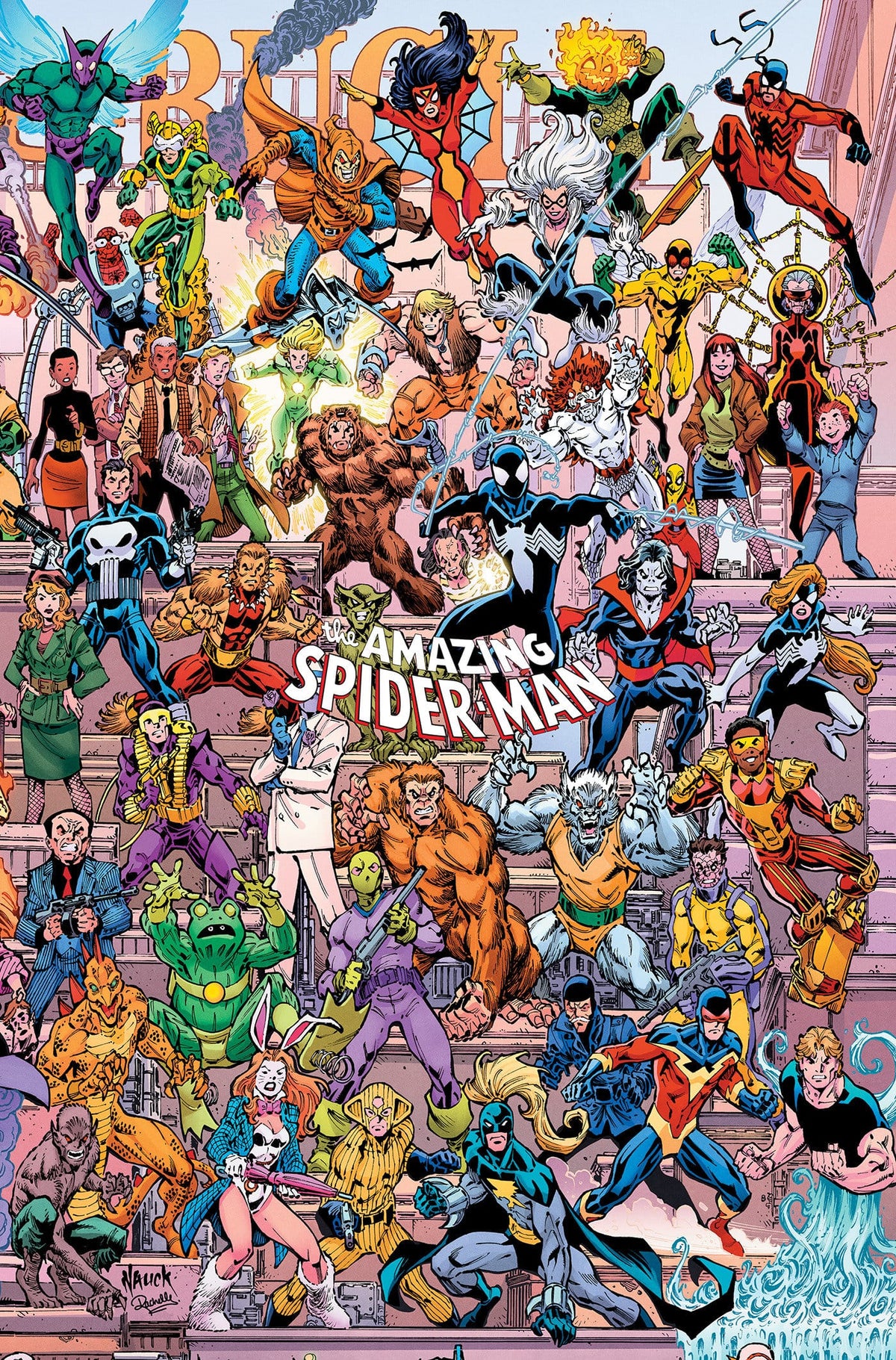 Marvel Comics Amazing Spider-Man #1001 Todd Nauck 4-Part Connecting Legacy Variant