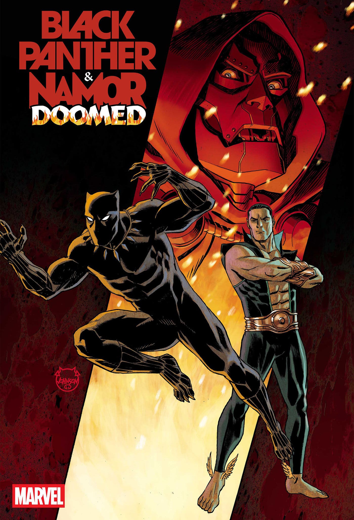 Marvel Comics Black Panther/Namor: Doomed #1 Main Cover Dave Johnson