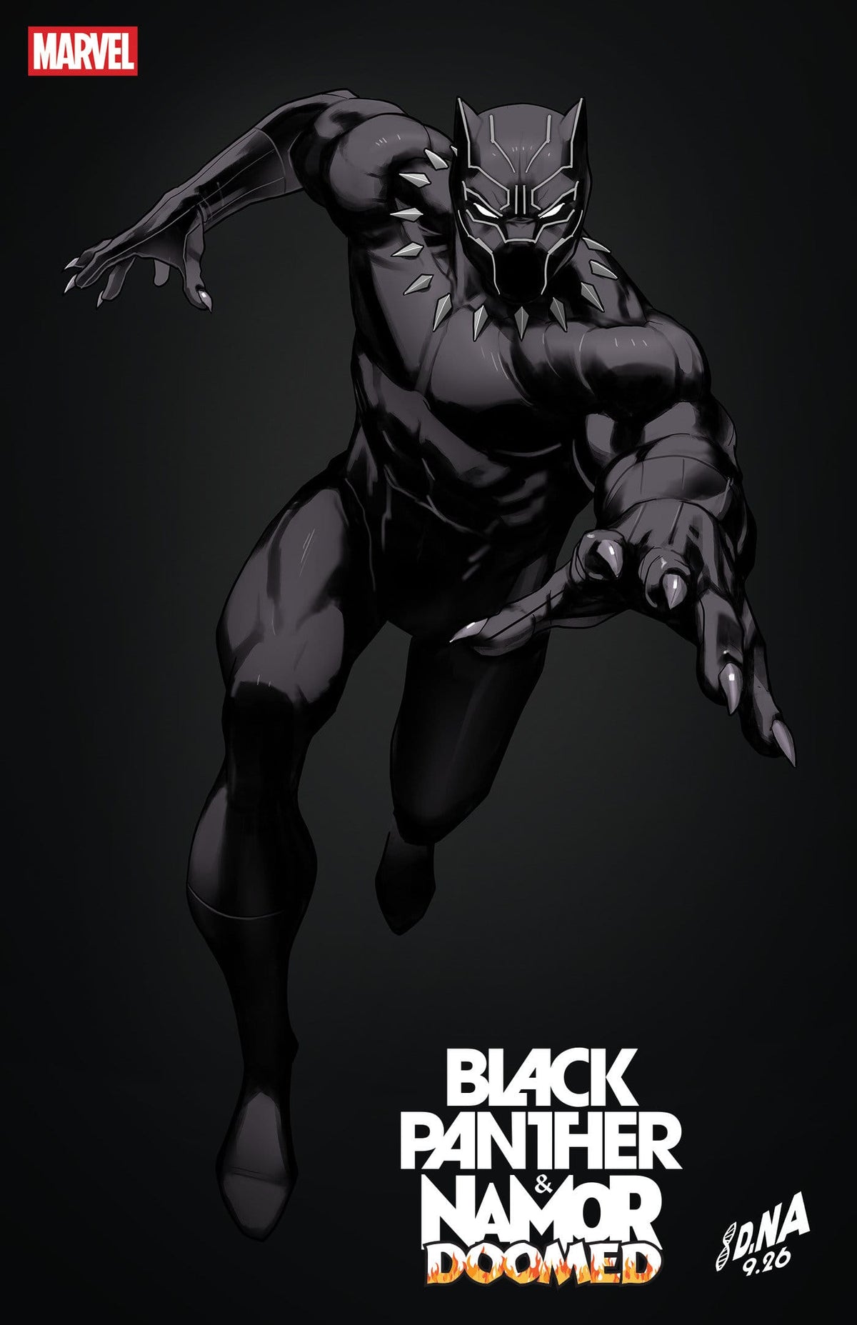 Marvel Comics Black Panther/Namor: Doomed #4 David Nakayama Color Block Black Variant