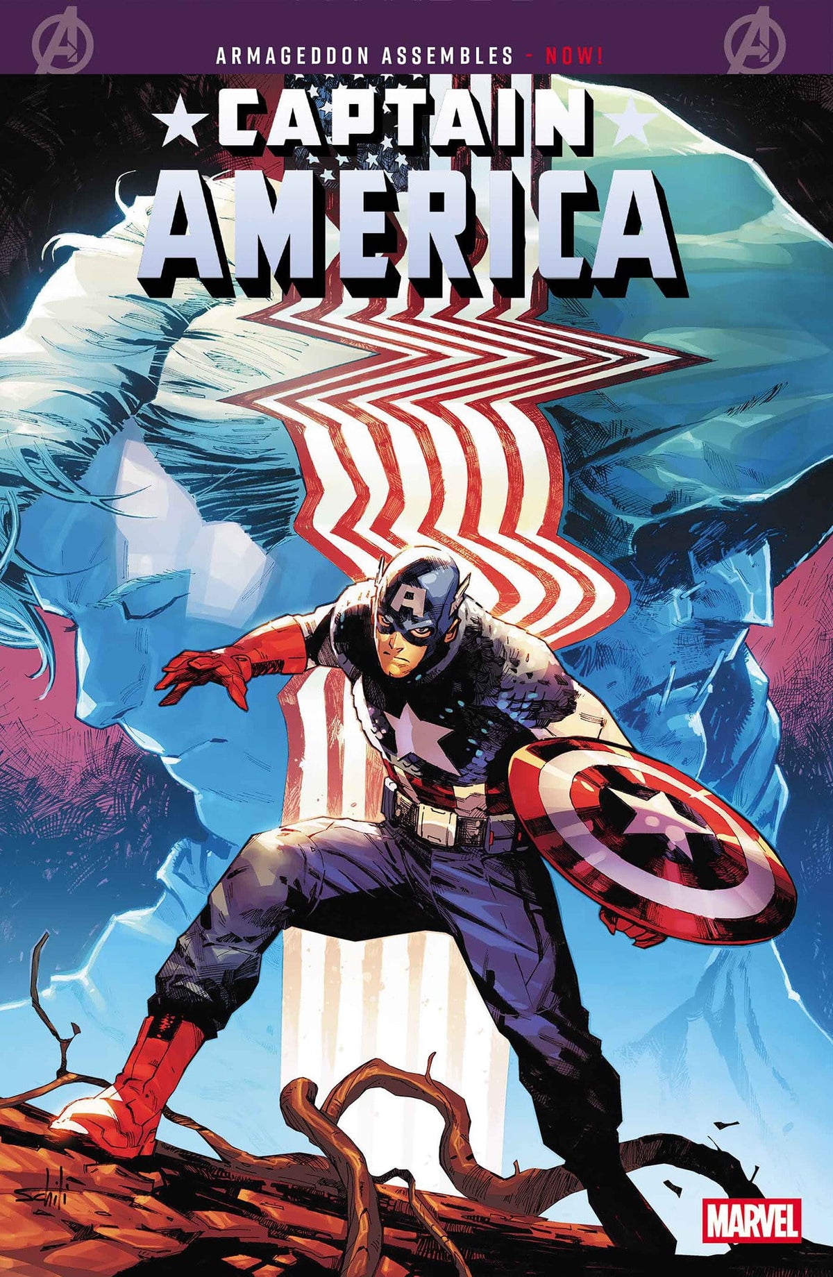 Marvel Comics Captain America #12 Main Cover Valerio Schiti