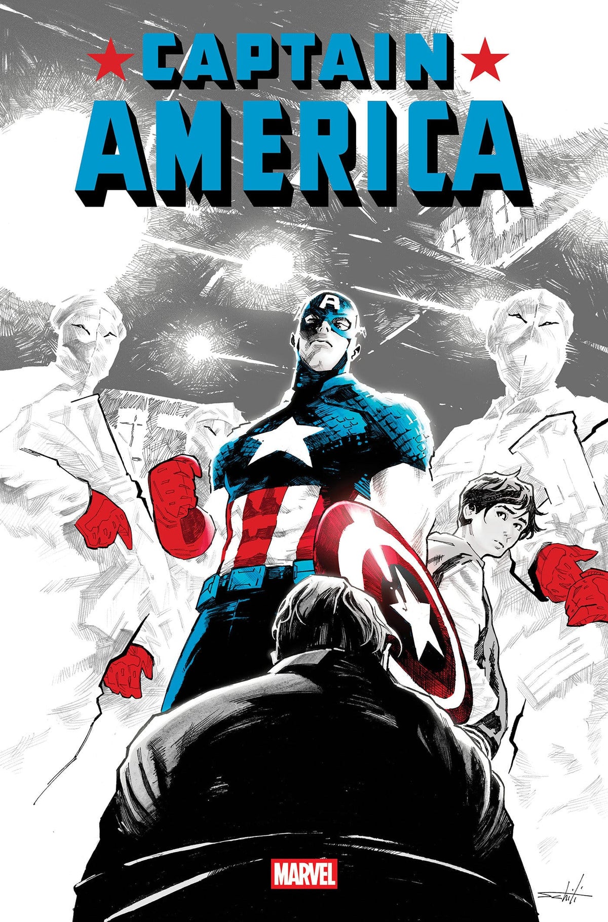 Marvel Comics Captain America #18 Main Cover Valerio Schiti