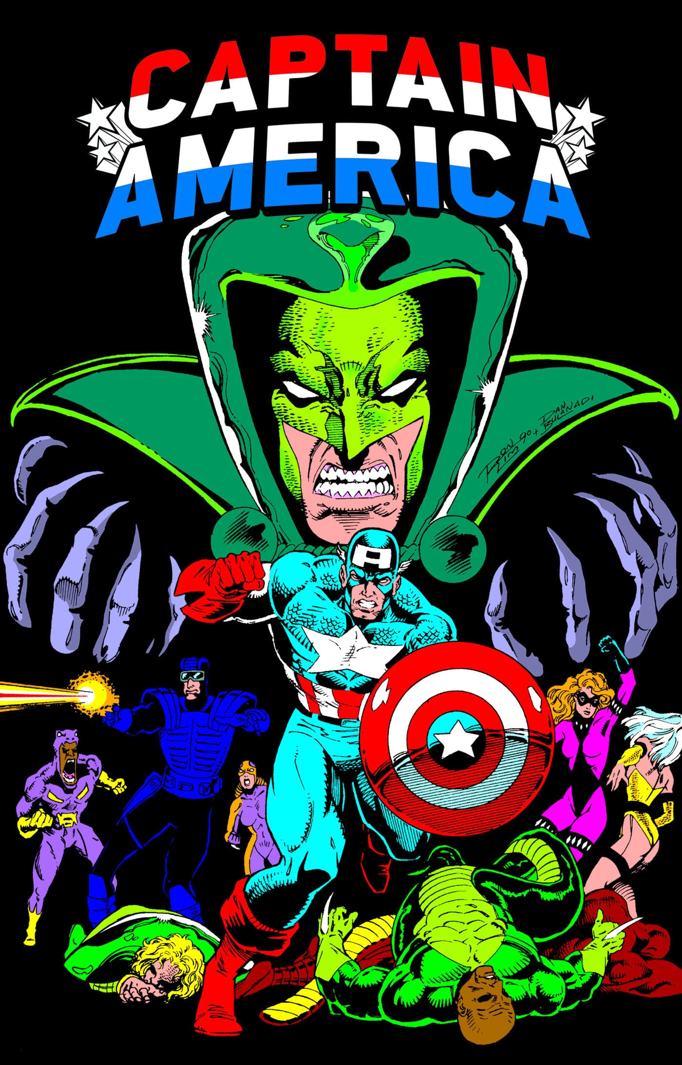 Marvel Comics Captain America By Mark Gruenwald Omnibus Vol. 2 Ron Lim Serpent Society Cover (Direct Market Edition)