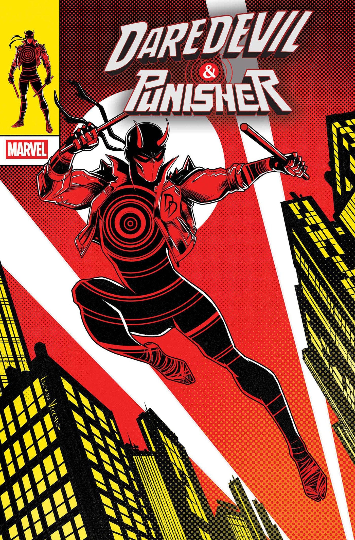 Marvel Comics Daredevil/Punisher: The Devil's Trigger #1 Luciano Vecchio From The Chaos A Costume Variant